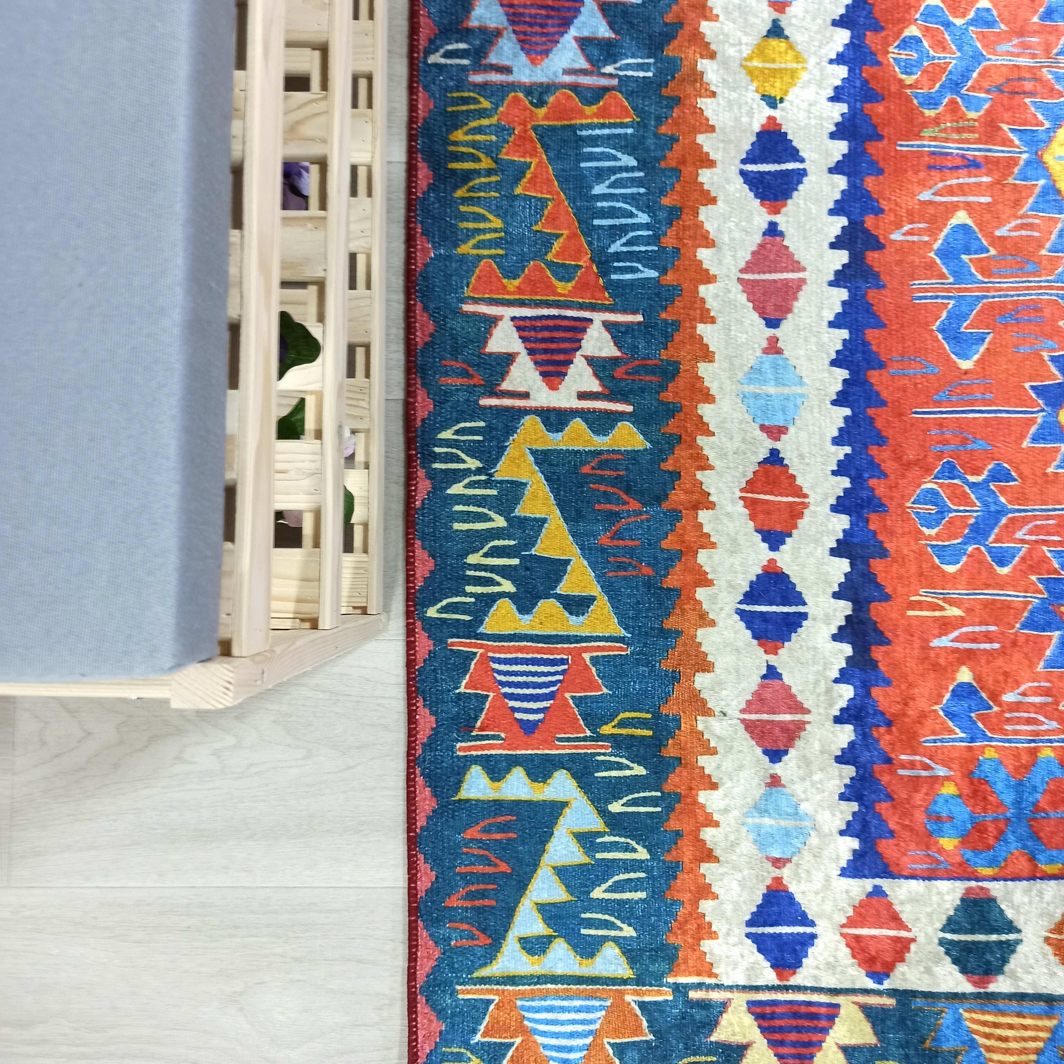 Kilim Style Runner & Rug, Multi Color Rug, Modern Home Décor