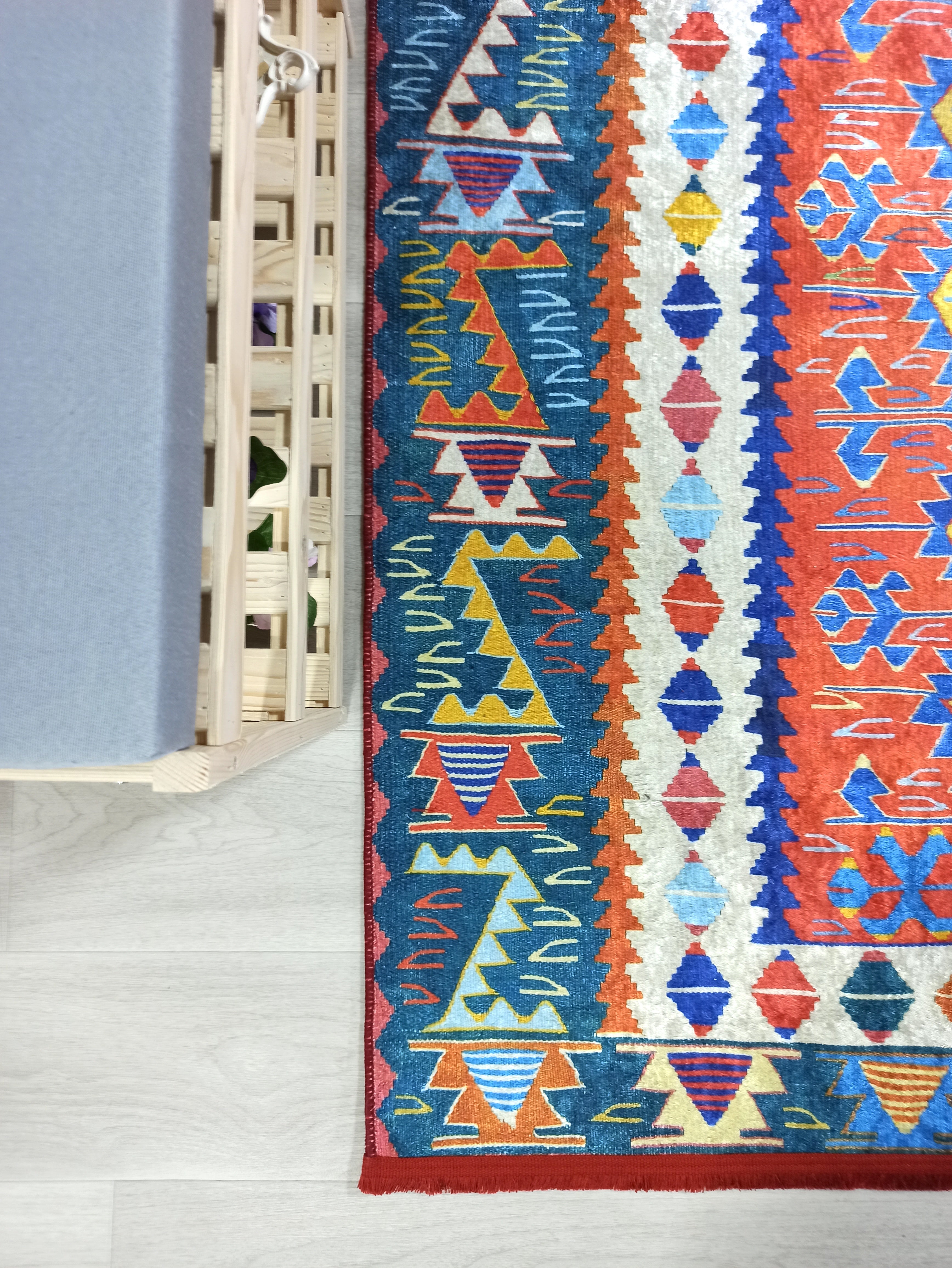 Kilim Style Runner & Rug, Multi Color Rug, Modern Home DΓ©cor