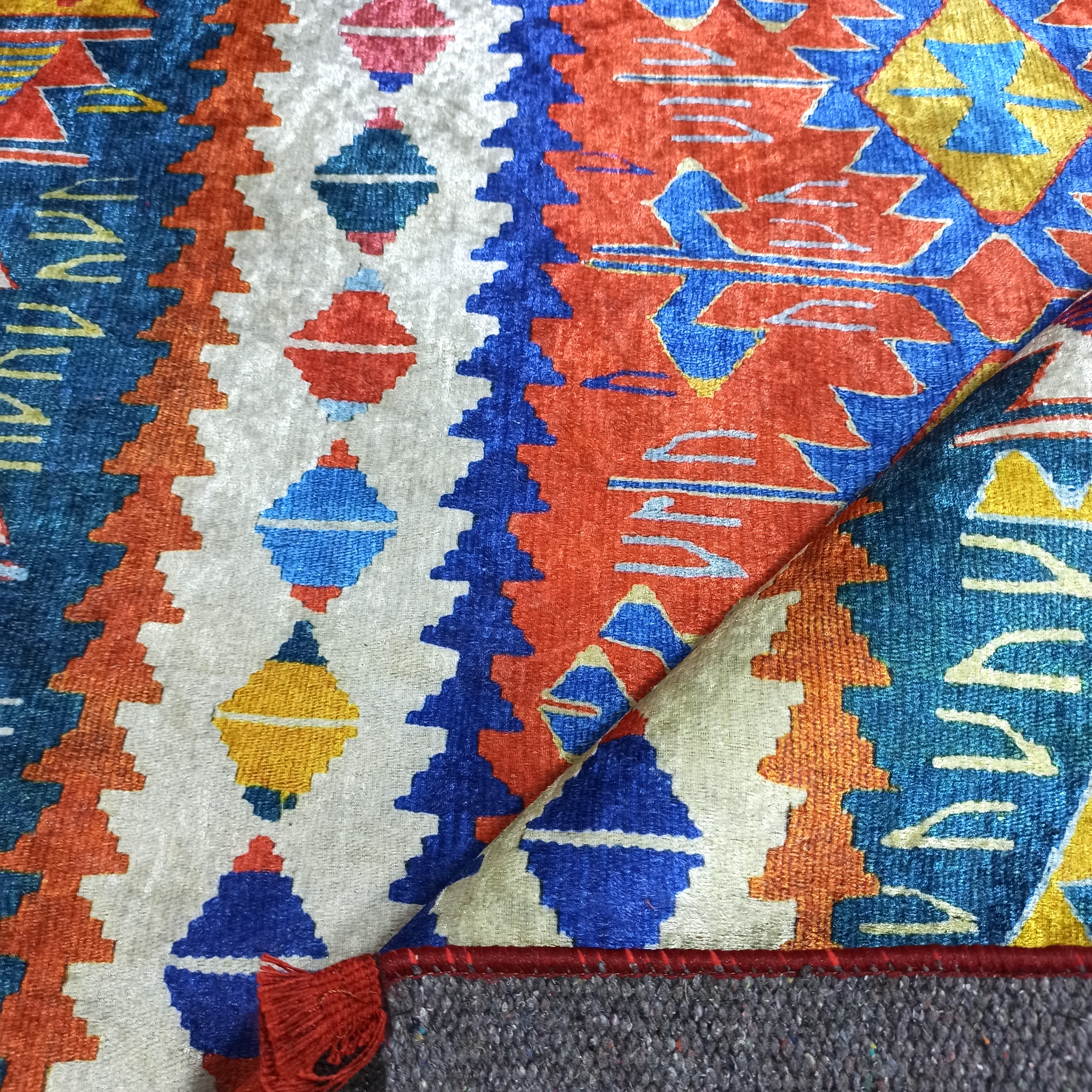 Kilim Style Runner & Rug, Multi Color Rug, Modern Home Décor