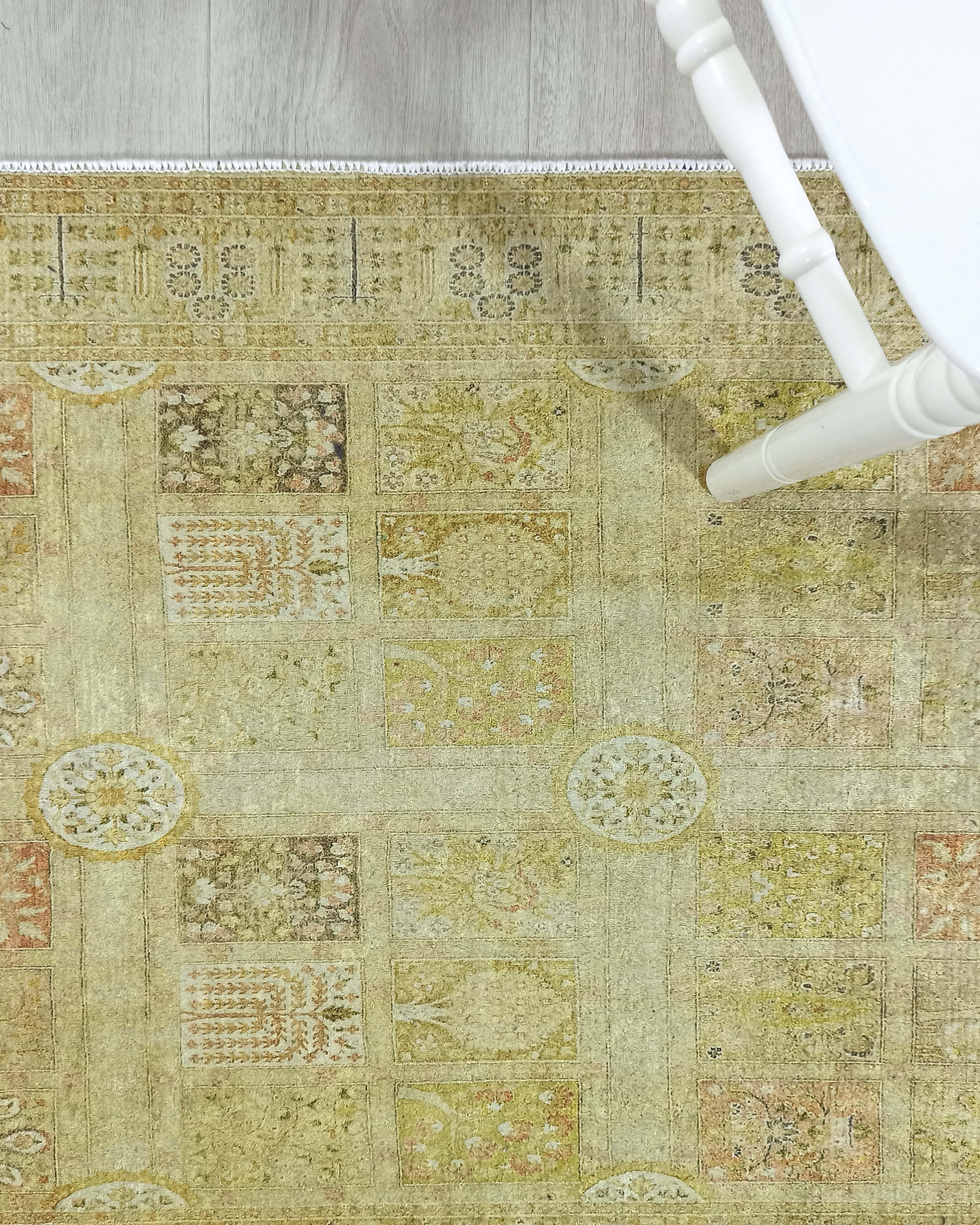 Yellow Style Vintage Rug, Home Décor Runner Area Rugs