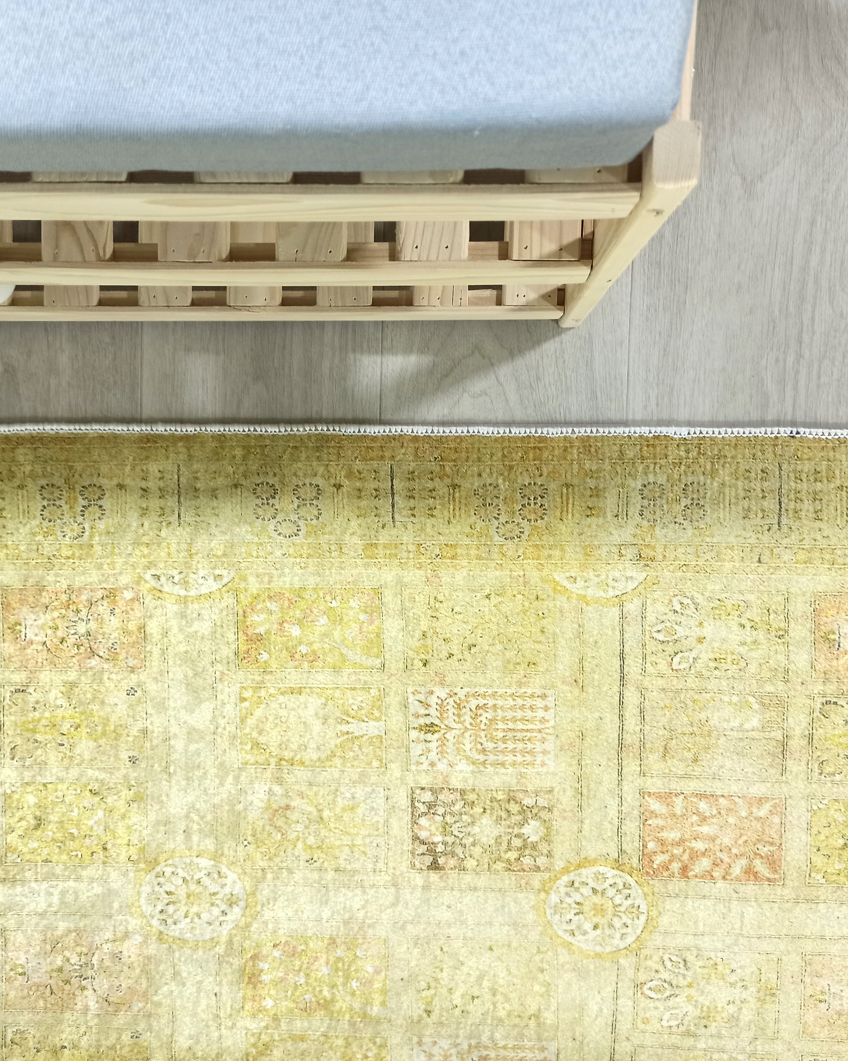 Yellow Style Vintage Rug, Home Décor Runner Area Rugs