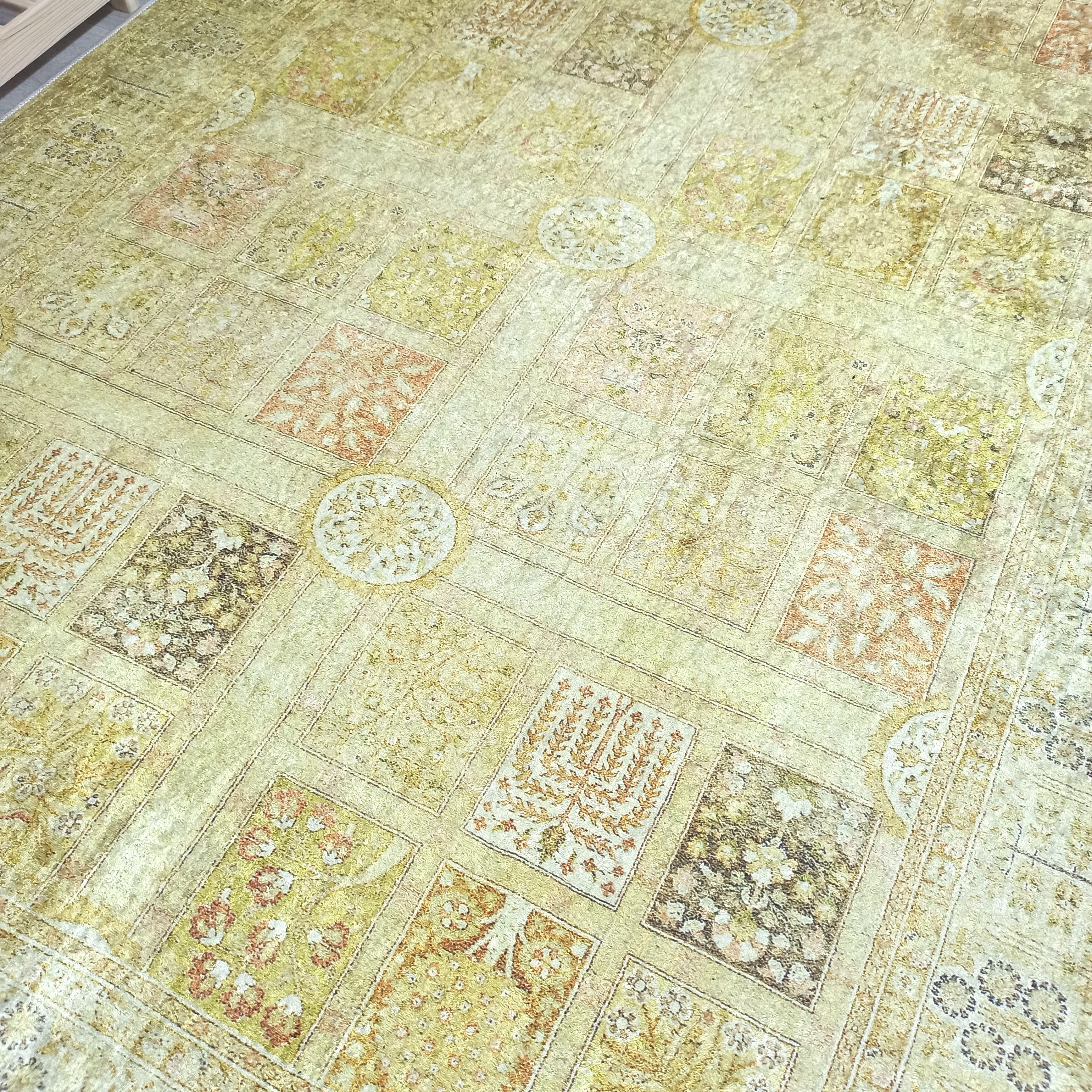 Yellow Style Vintage Rug, Home Décor Runner Area Rugs