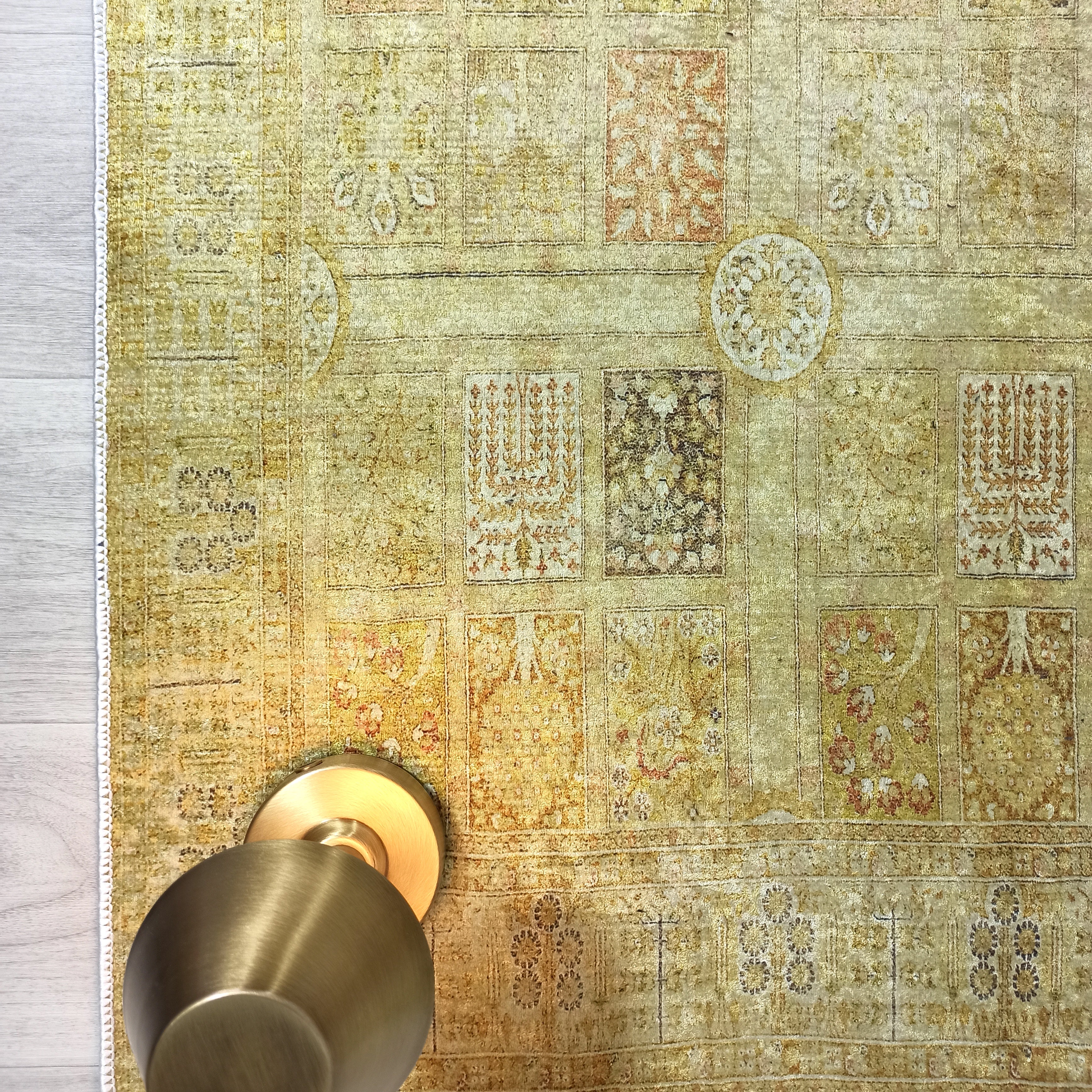 Yellow Style Vintage Rug, Home Décor Runner Area Rugs