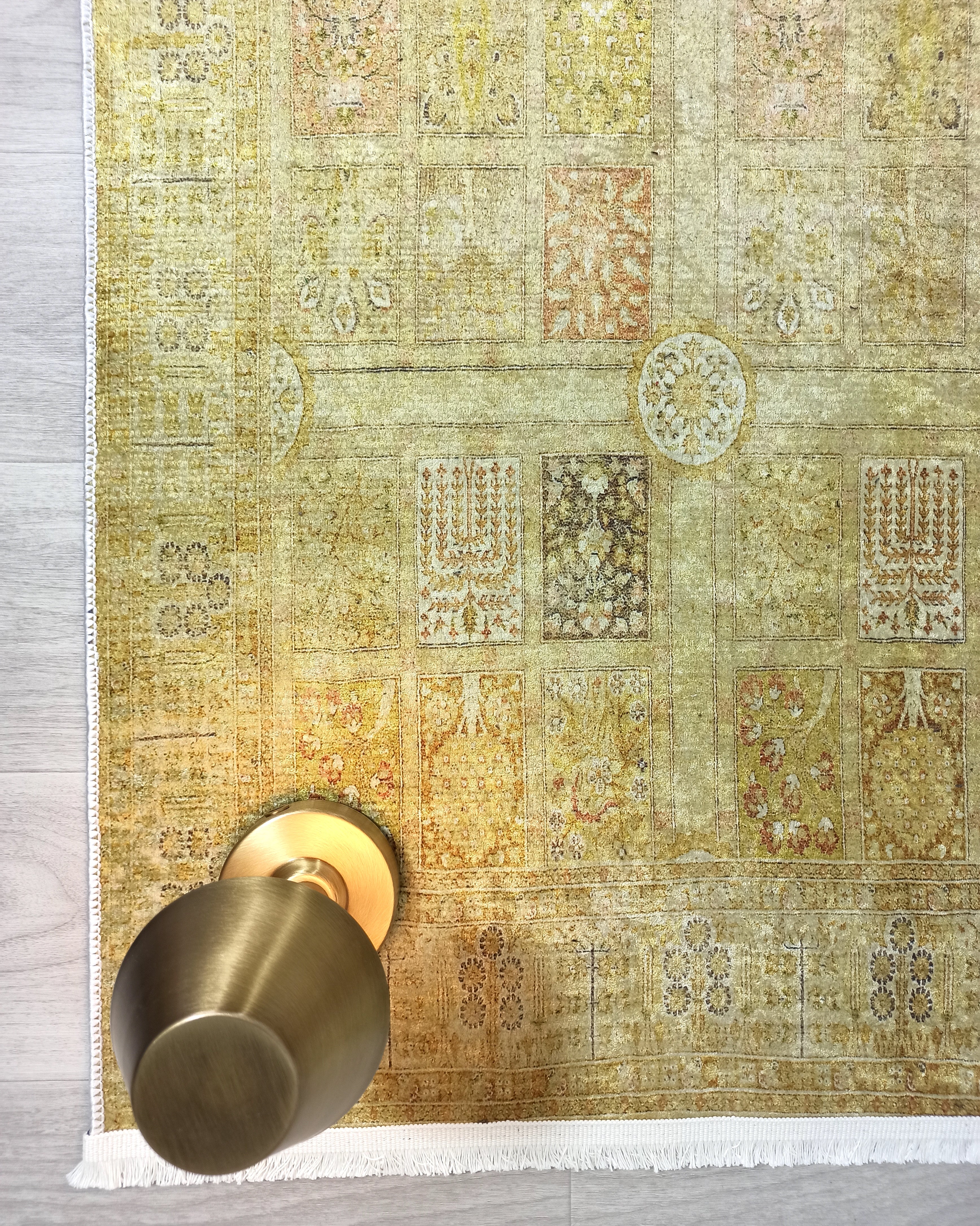 Yellow Style Vintage Rug, Home Décor Runner Area Rugs