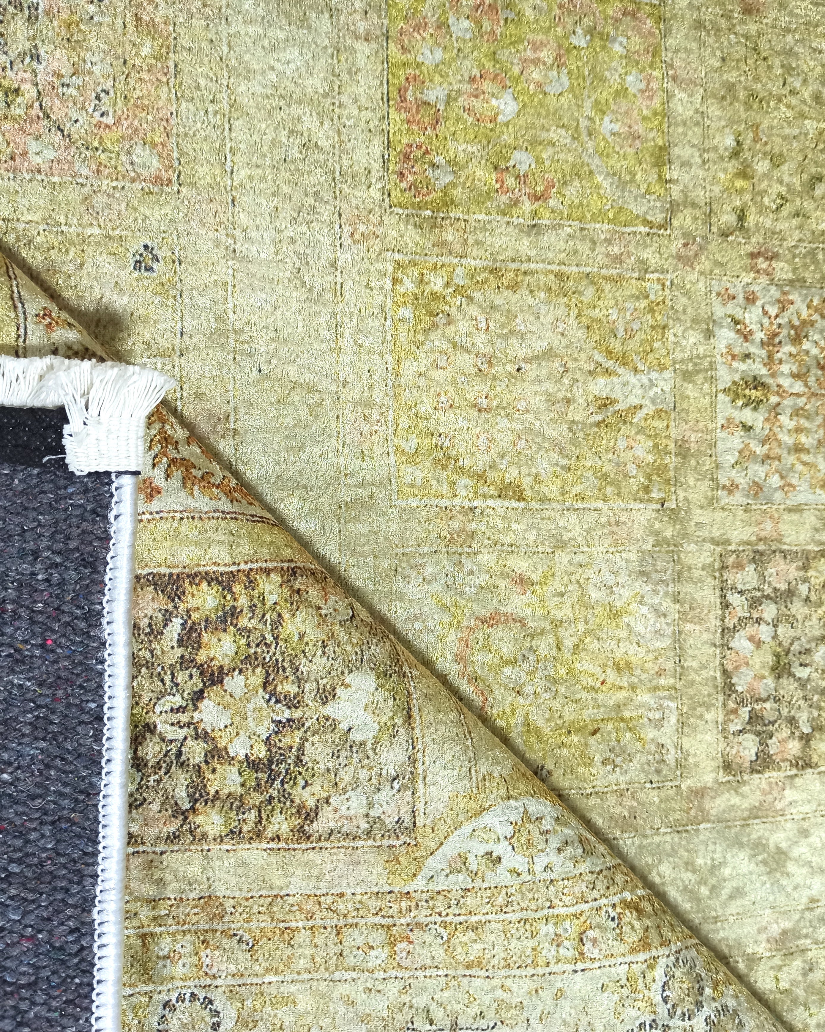 Yellow Style Vintage Rug, Home Décor Runner Area Rugs