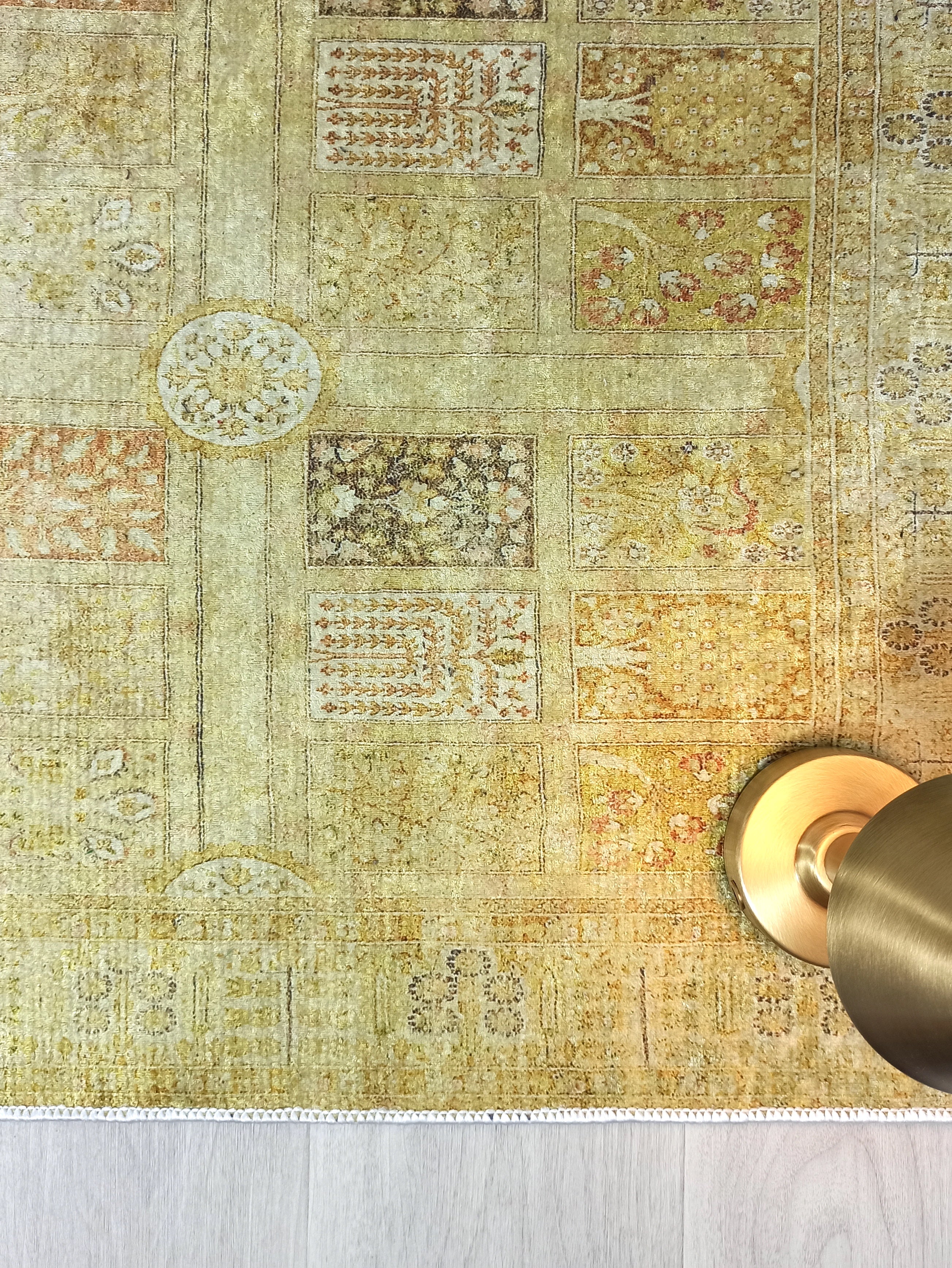 Yellow Style Vintage Rug, Home DΓ©cor Runner Area Rugs