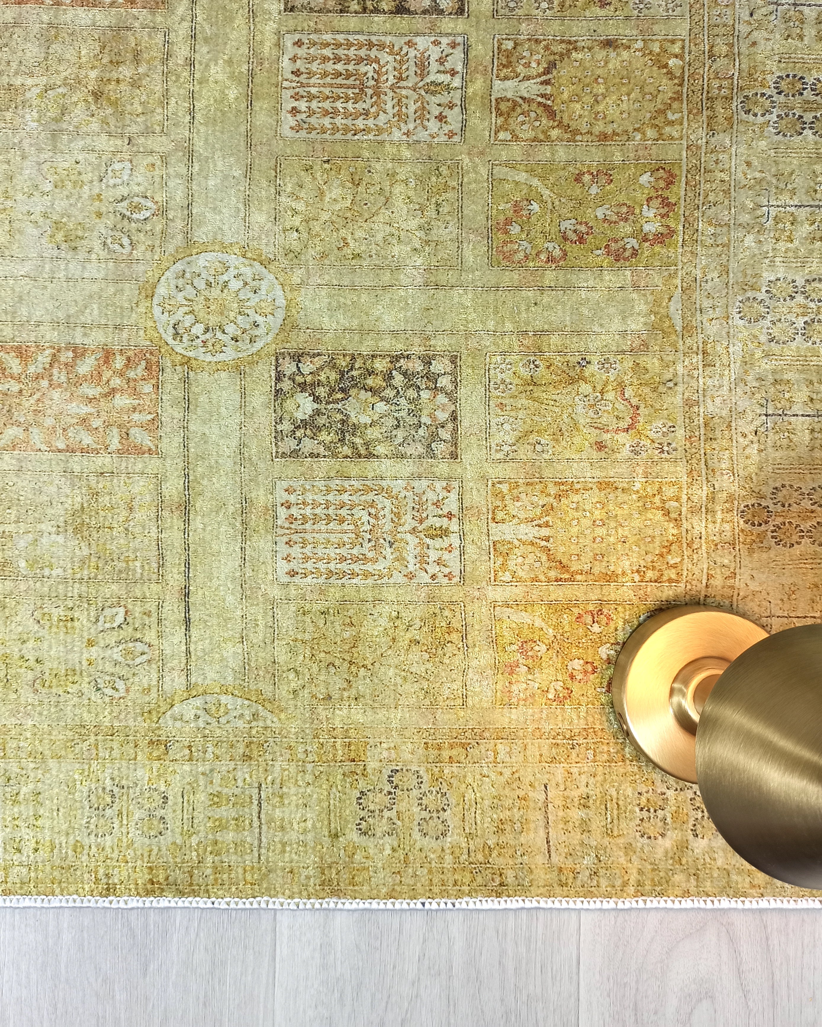 Yellow Style Vintage Rug, Home Décor Runner Area Rugs