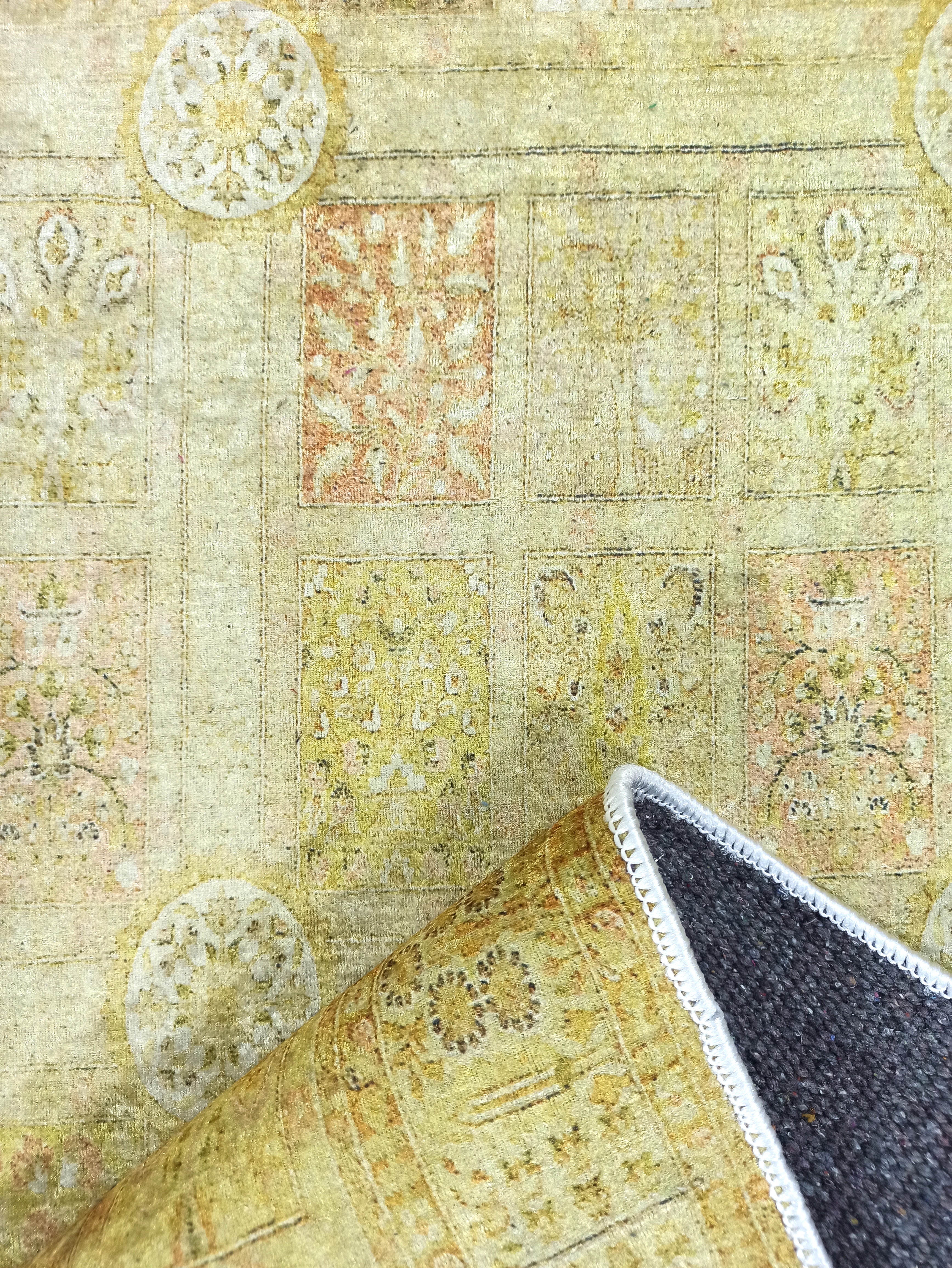 Yellow Style Vintage Rug, Home DΓ©cor Runner Area Rugs