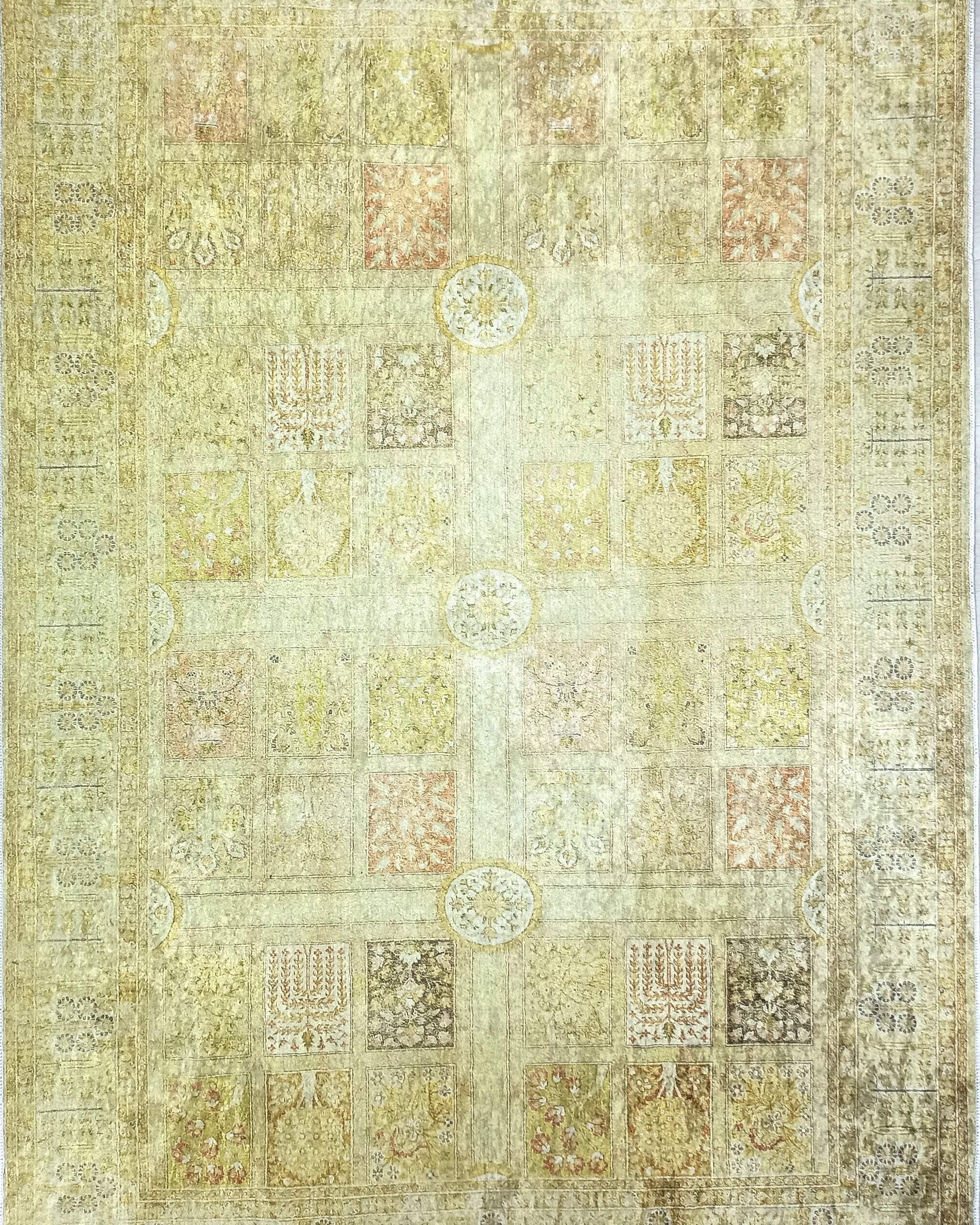 Yellow Style Vintage Rug, Home Décor Runner Area Rugs