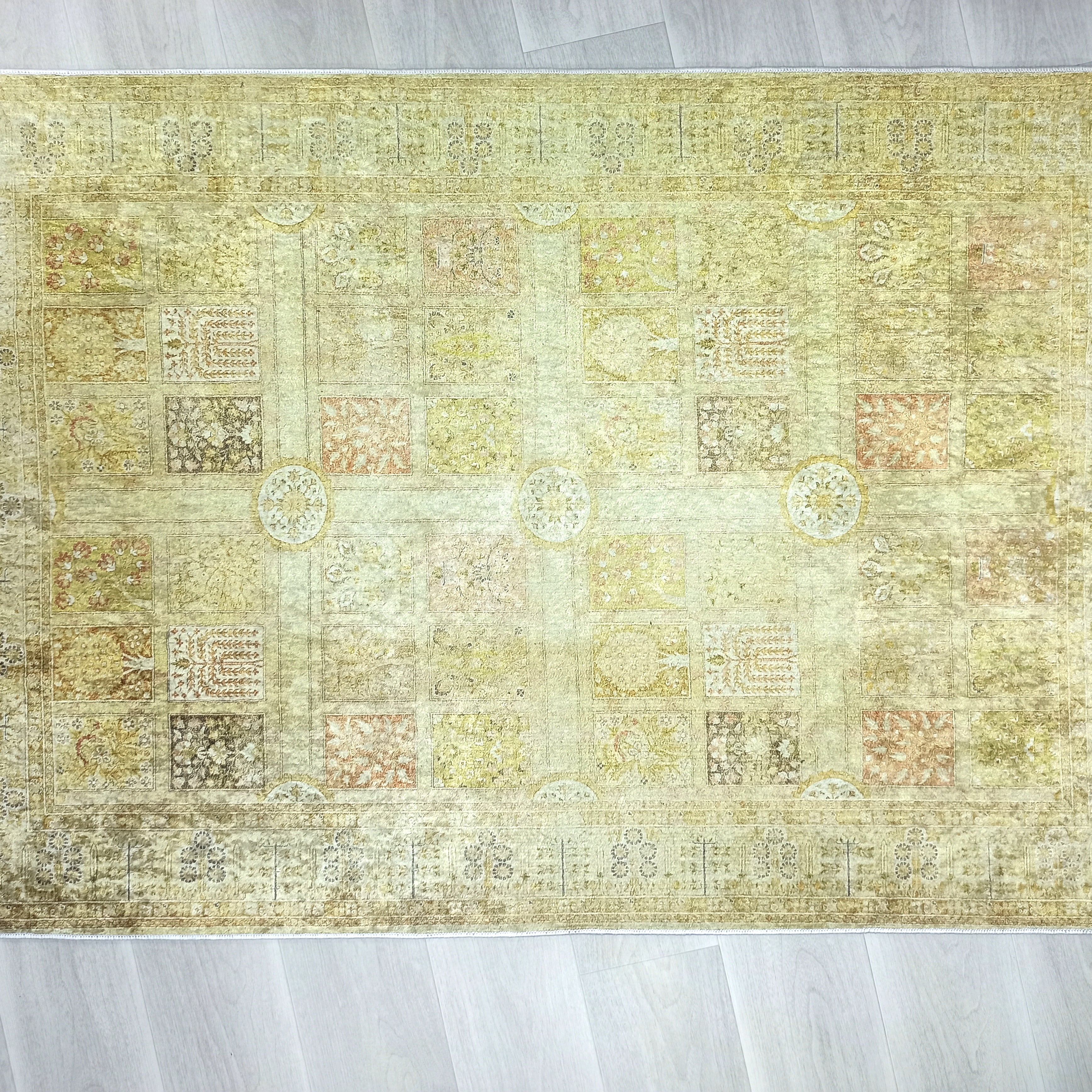 Yellow Style Vintage Rug, Home Décor Runner Area Rugs