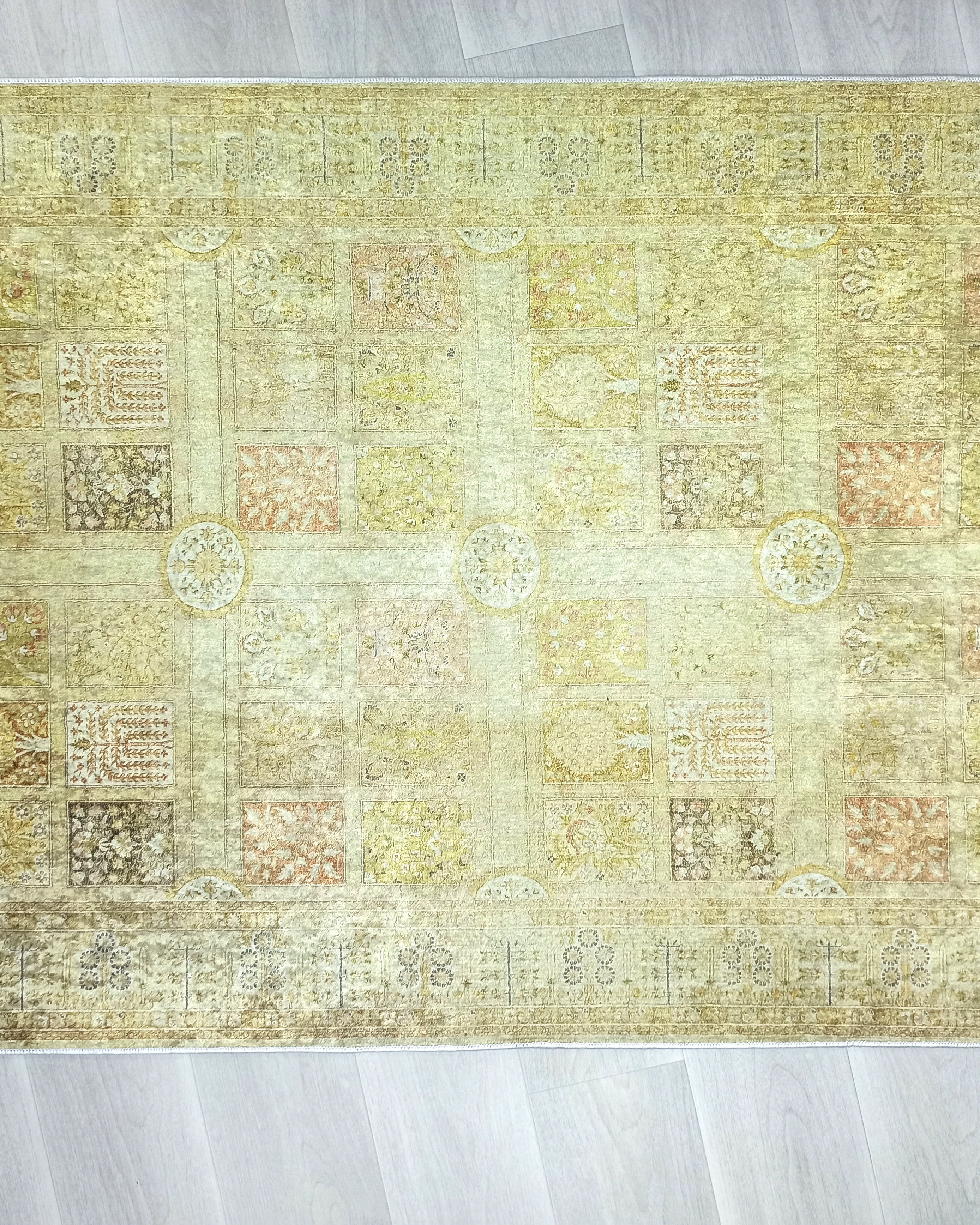 Yellow Style Vintage Rug, Home Décor Runner Area Rugs