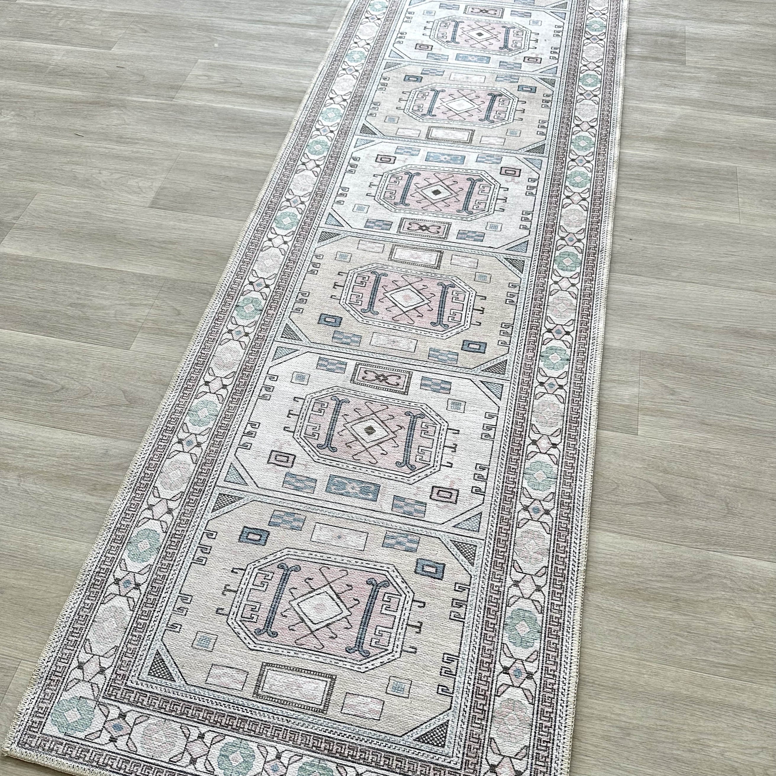 Hazel Brown Cream Modern Turkish Rug