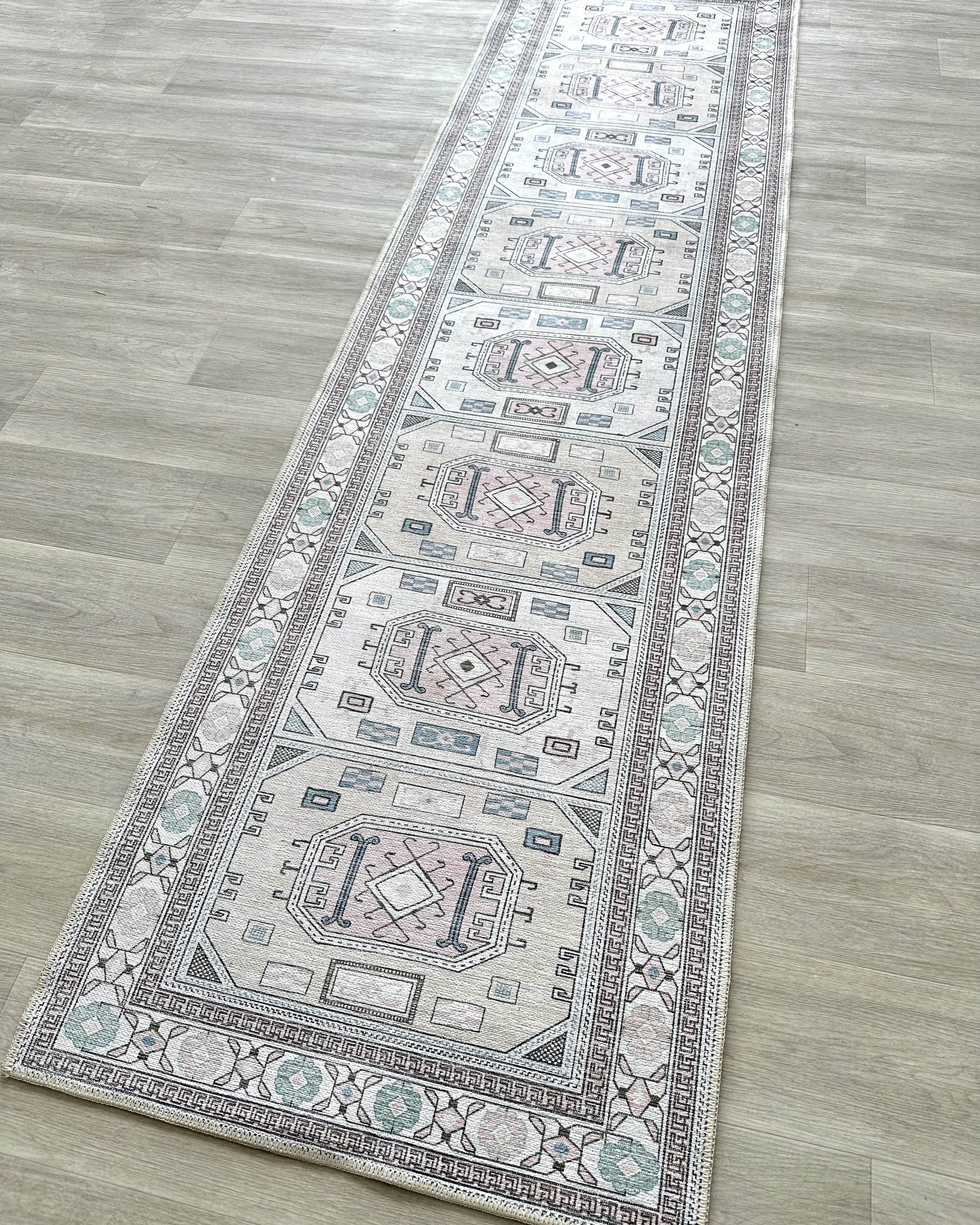 Hazel Brown Cream Modern Turkish Rug