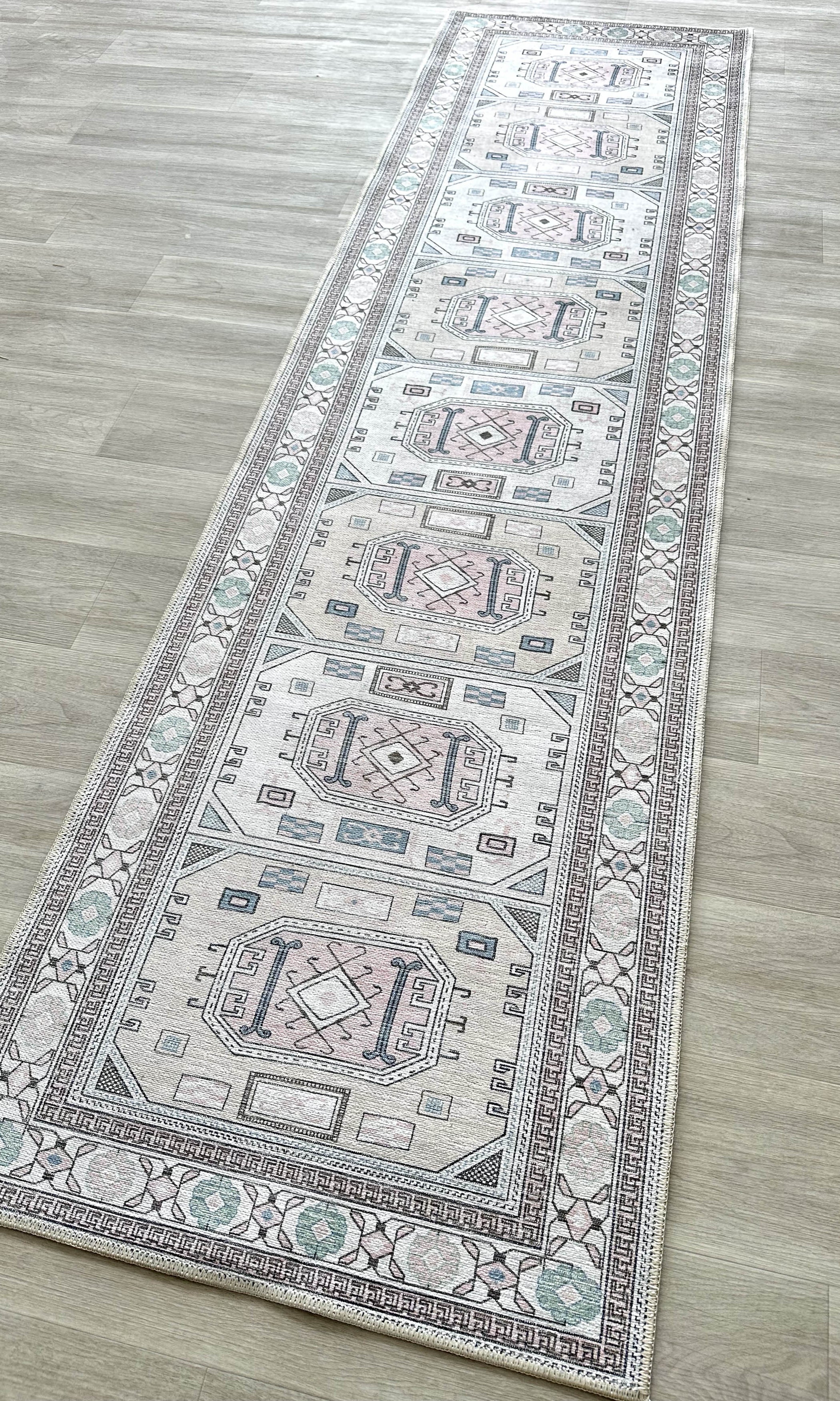 Hazel Brown Cream Modern Turkish Rug