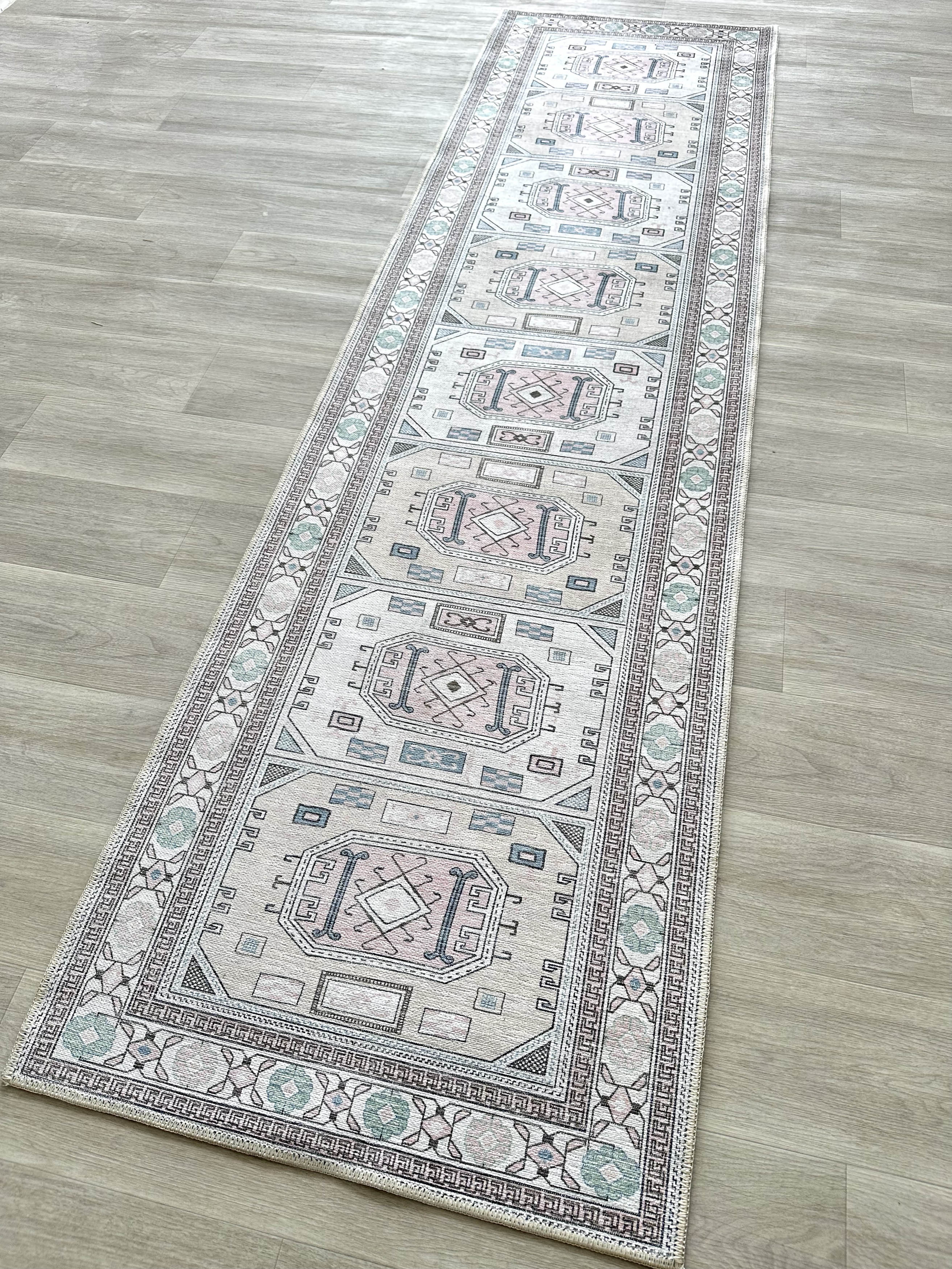 Hazel Brown Cream Modern Turkish Rug