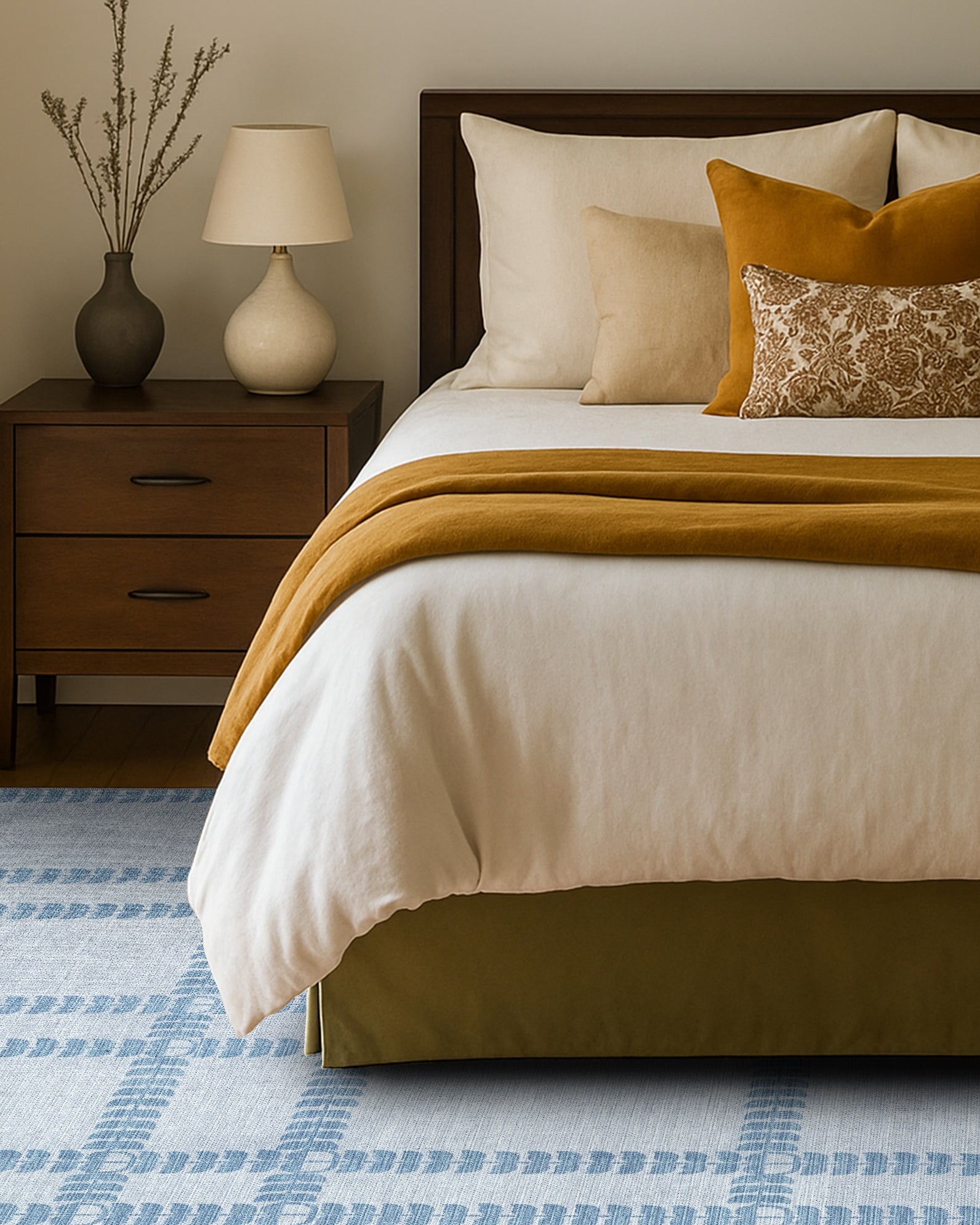 Amani Gray Blue Oushak Rug
