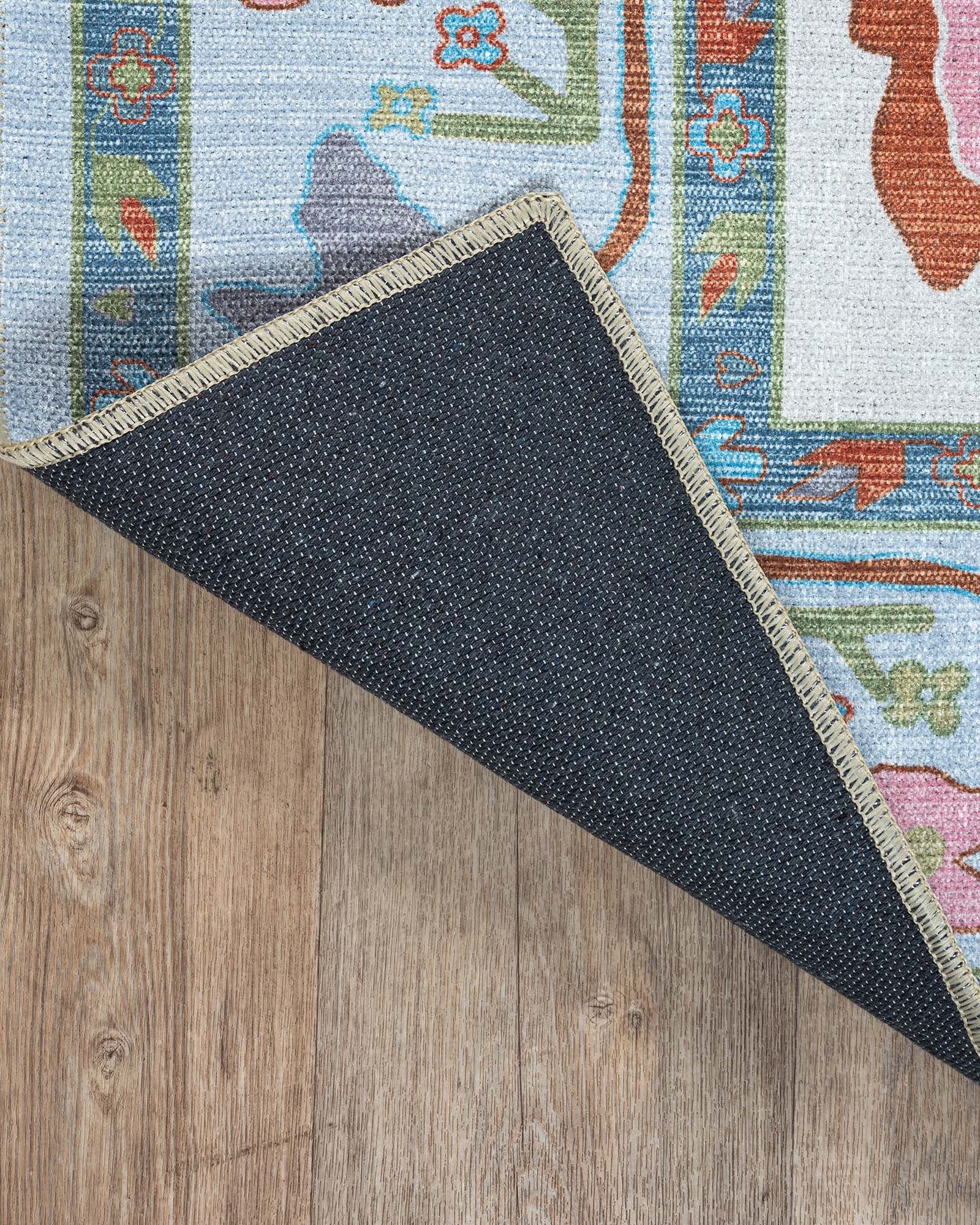 Sayyida Colorful Floral Pastel Modern Oushak Rug