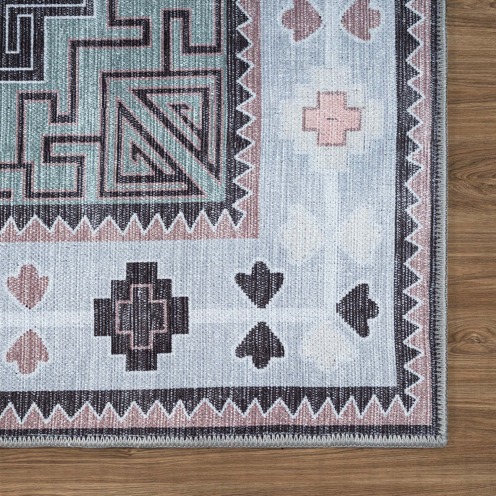 Odilia Black Gray Modern Turkish Rug