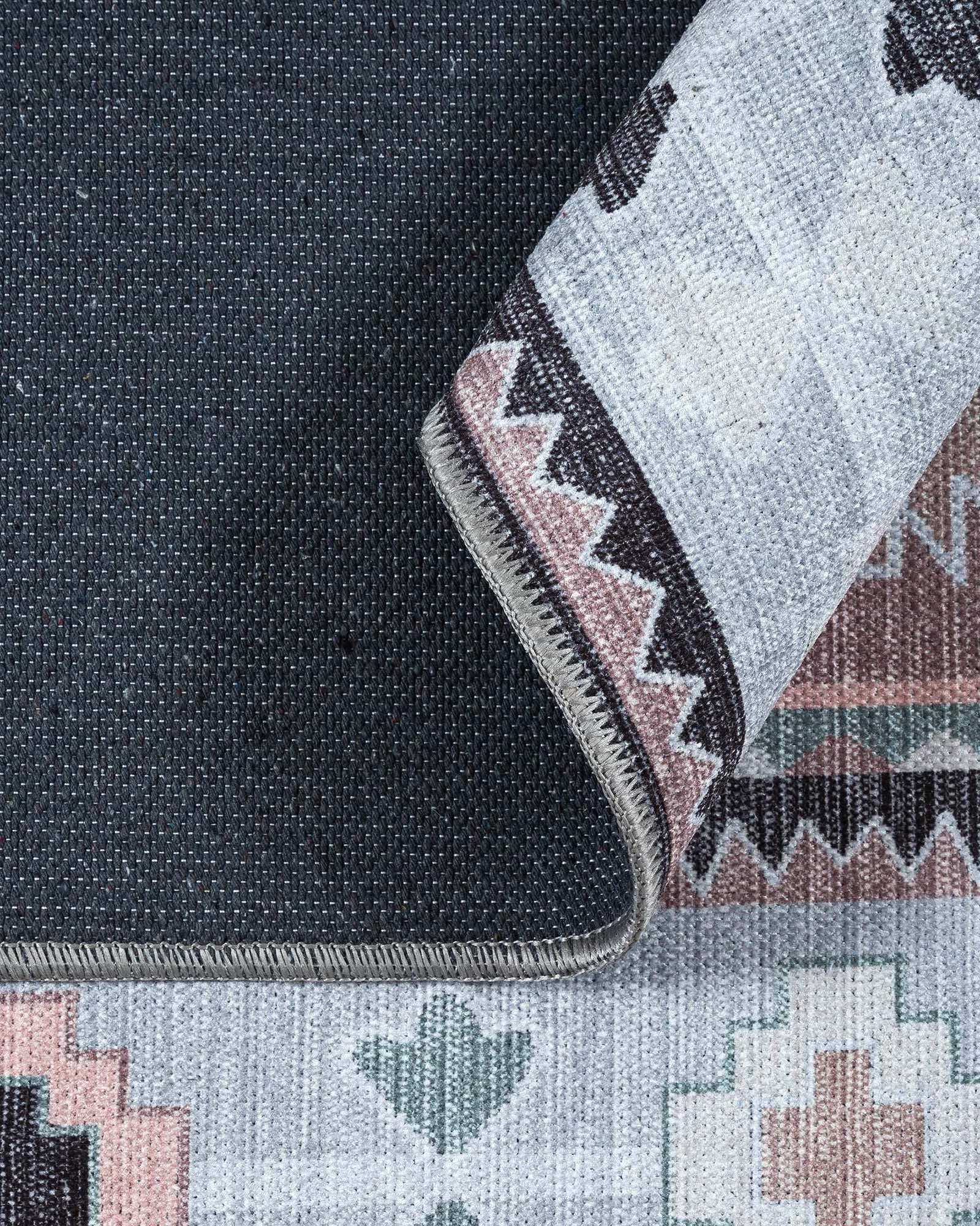 Odilia Black Gray Modern Turkish Rug