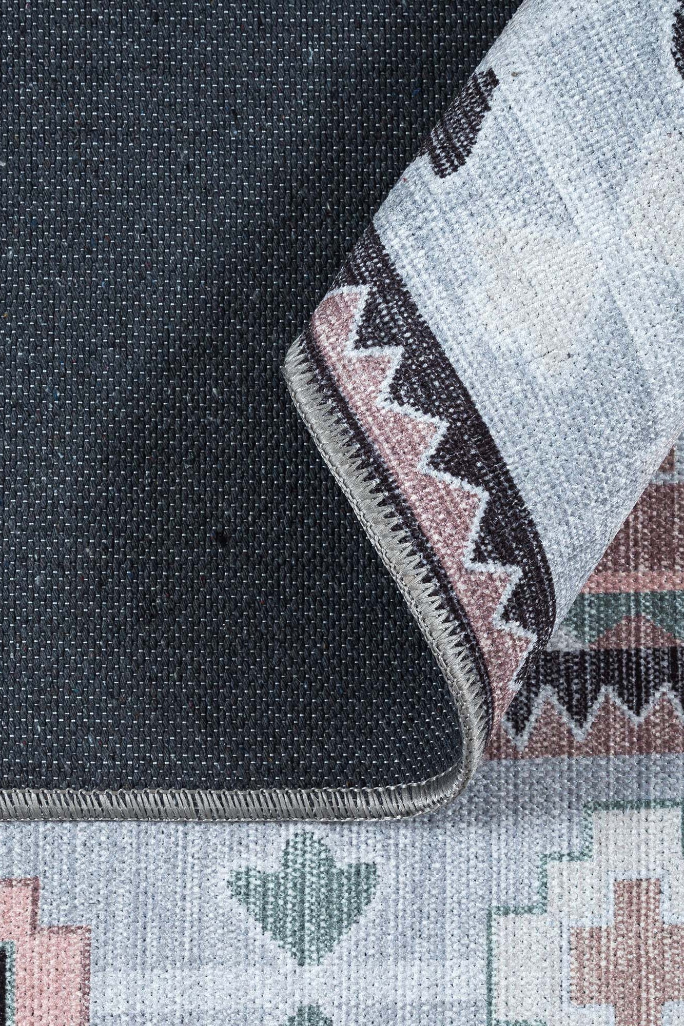 Odilia Black Gray Modern Turkish Rug