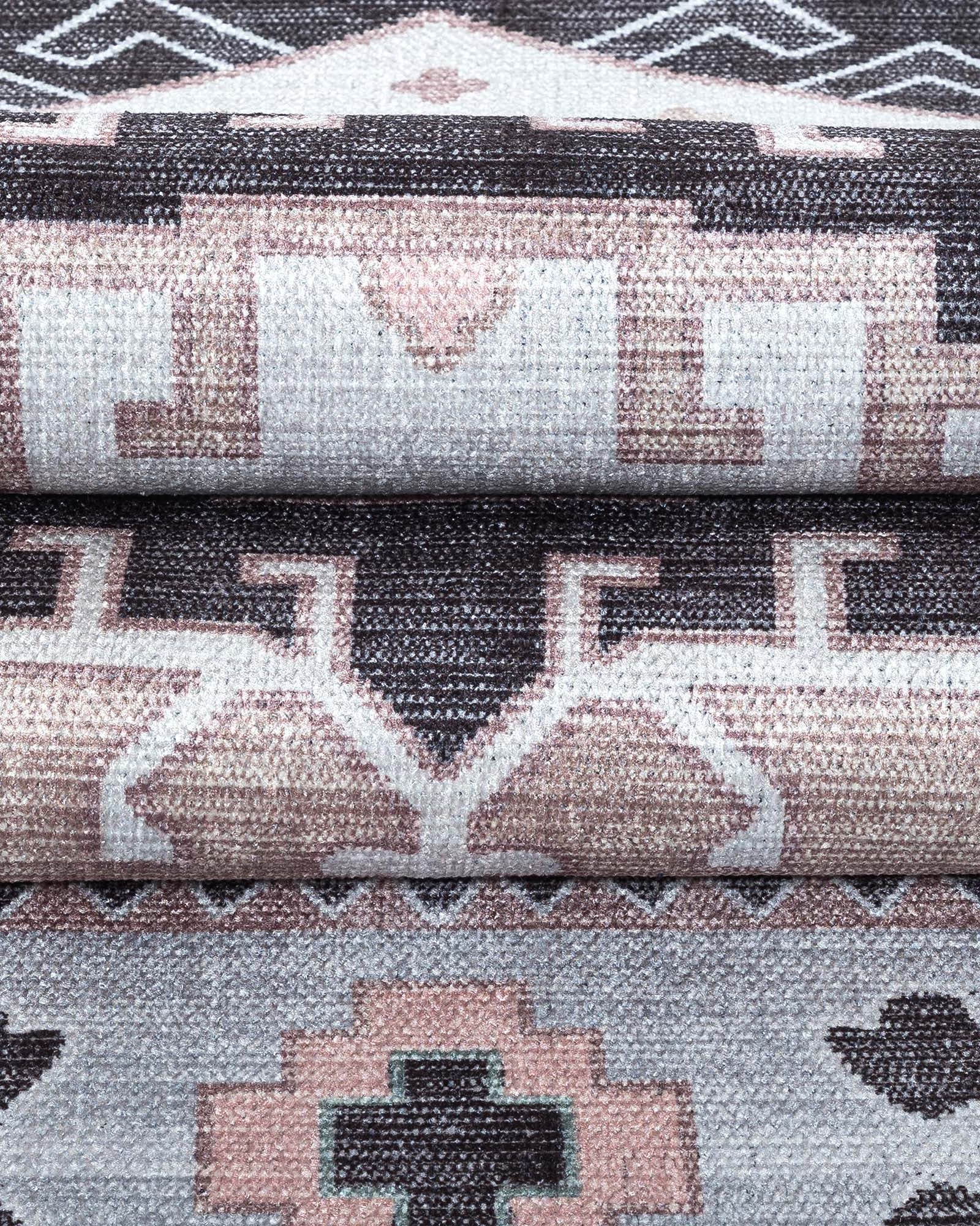 Odilia Black Gray Modern Turkish Rug