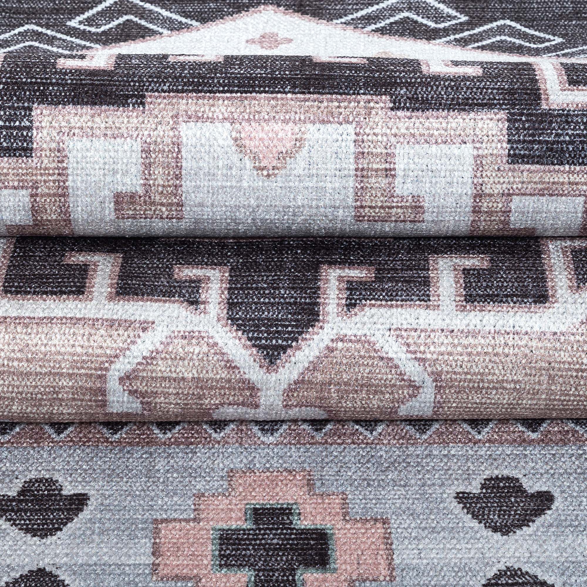 Odilia Black Gray Modern Turkish Rug