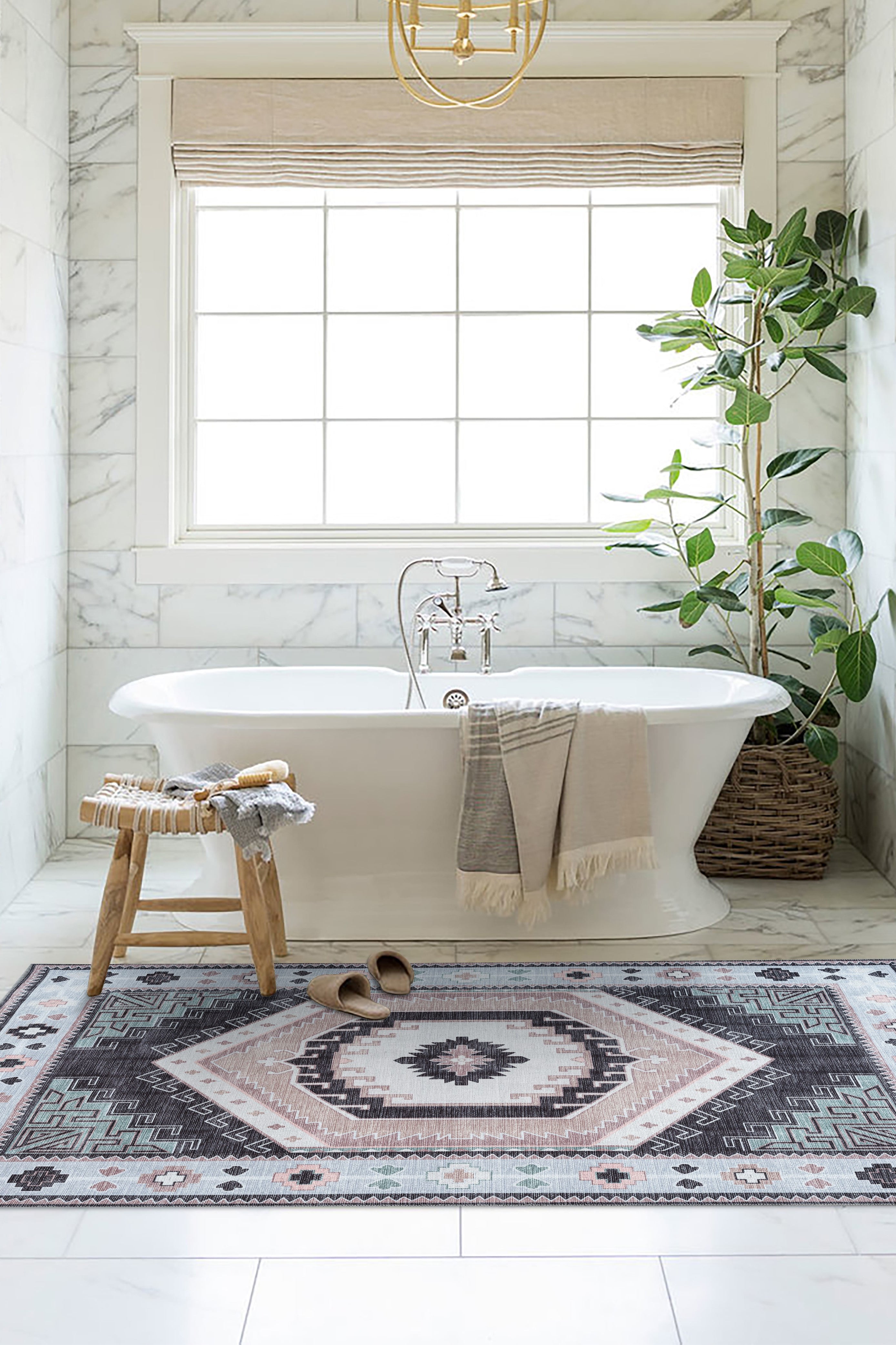 Odilia Black Gray Modern Turkish Rug