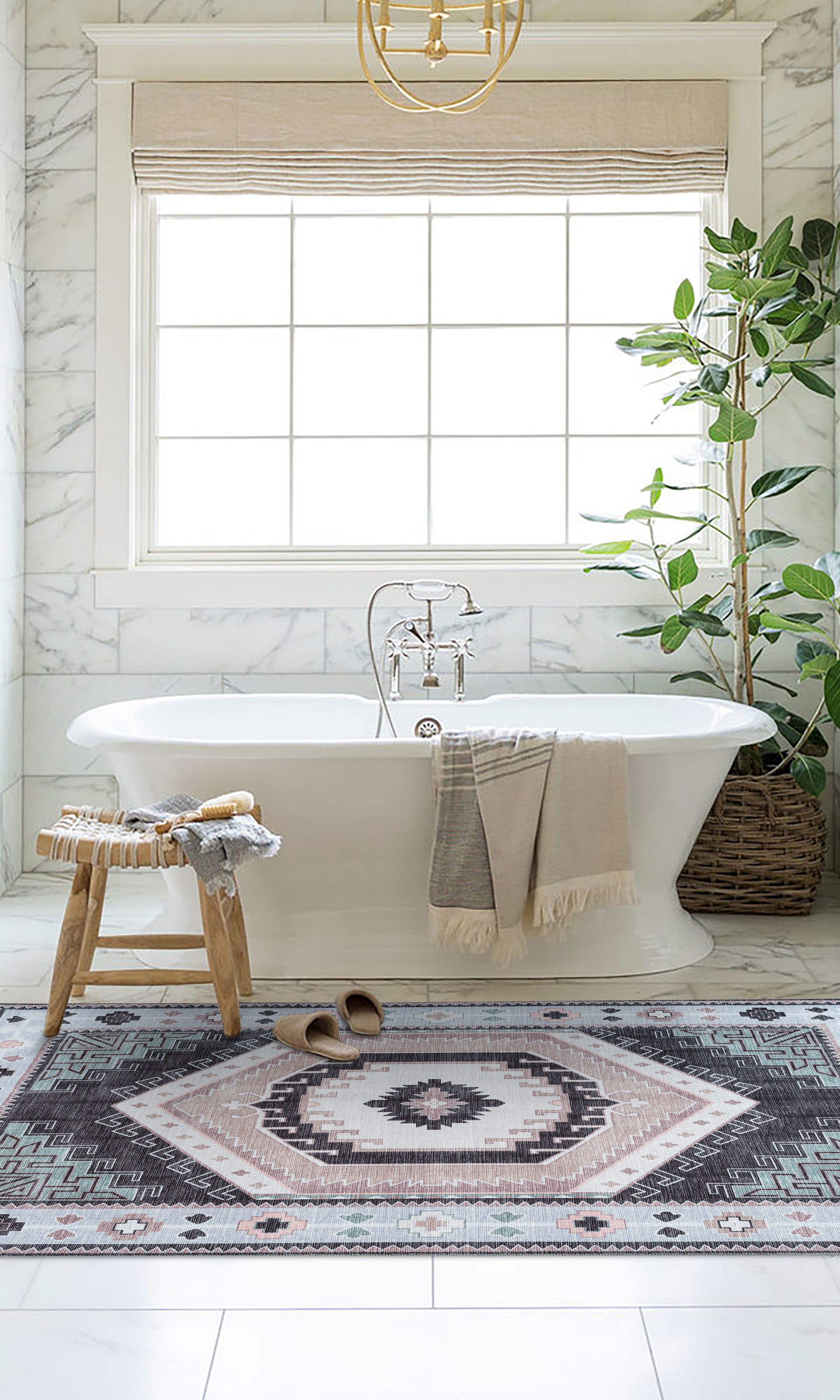 Odilia Black Gray Modern Turkish Rug