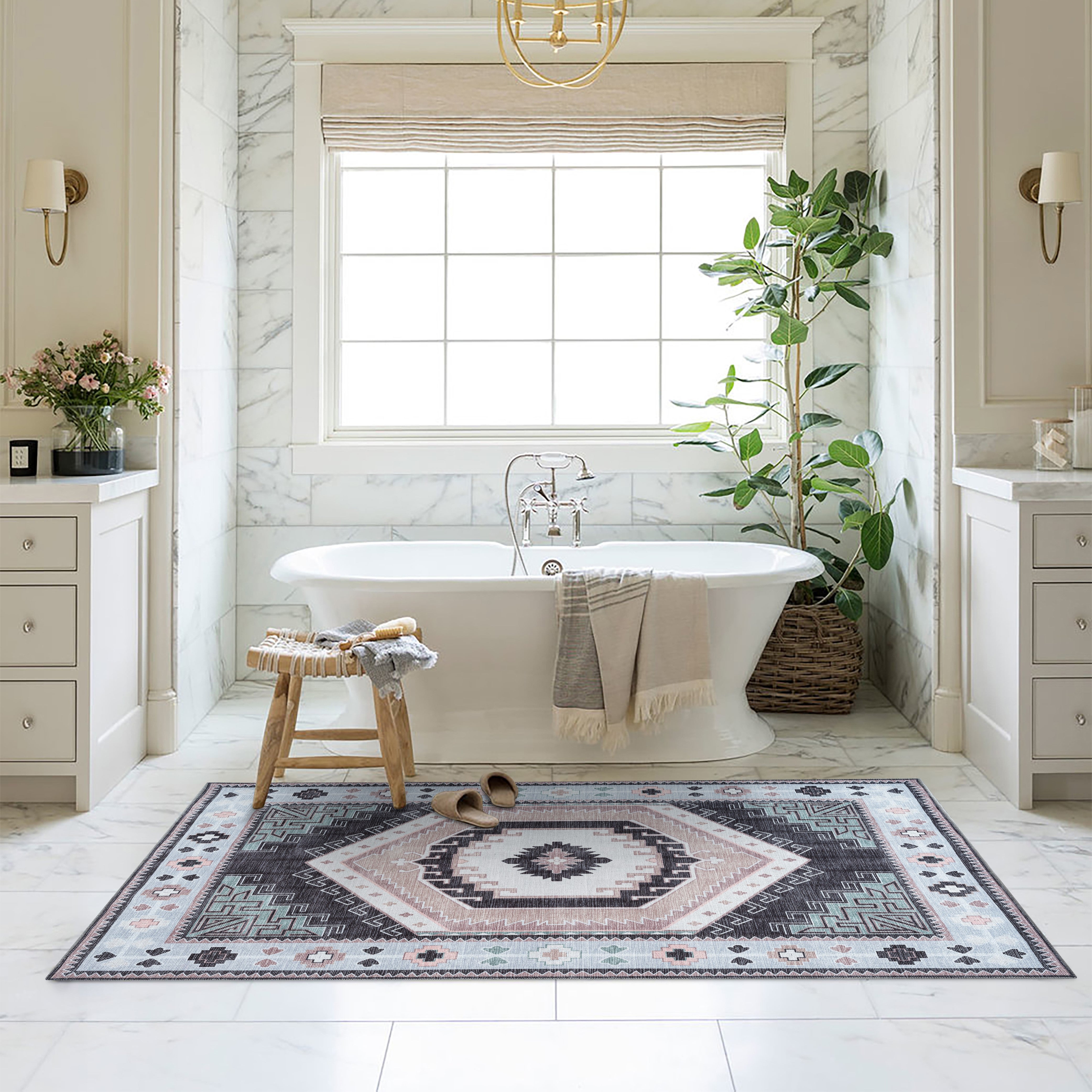 Odilia Black Gray Modern Turkish Rug