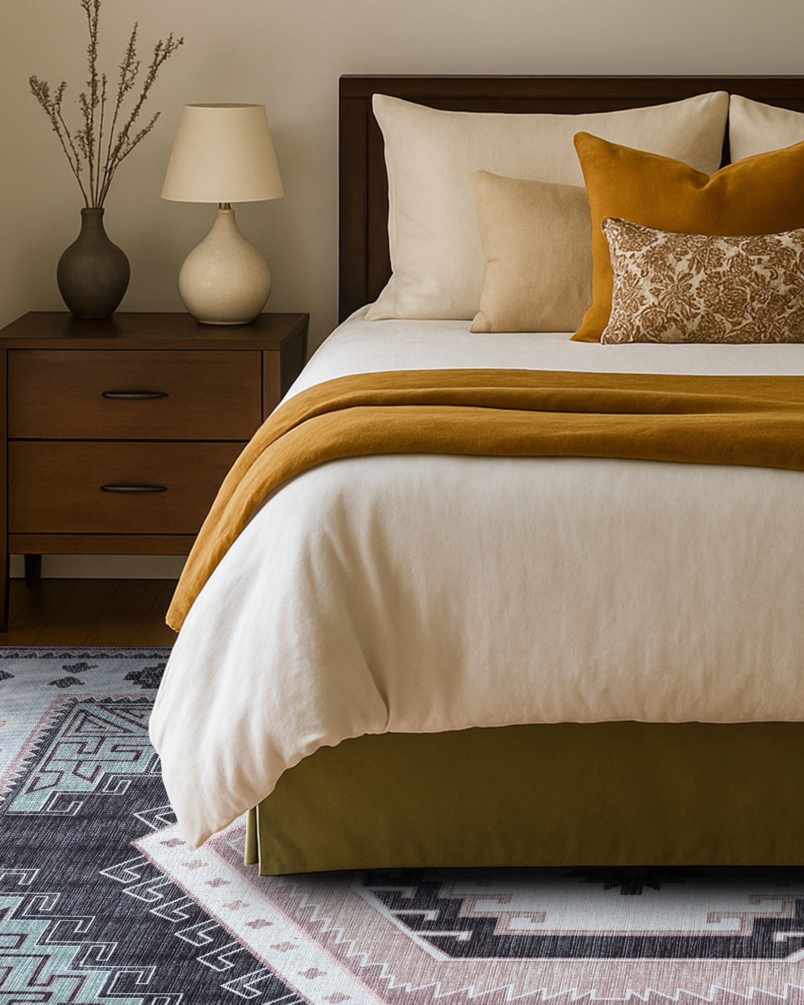 Odilia Black Gray Modern Turkish Rug