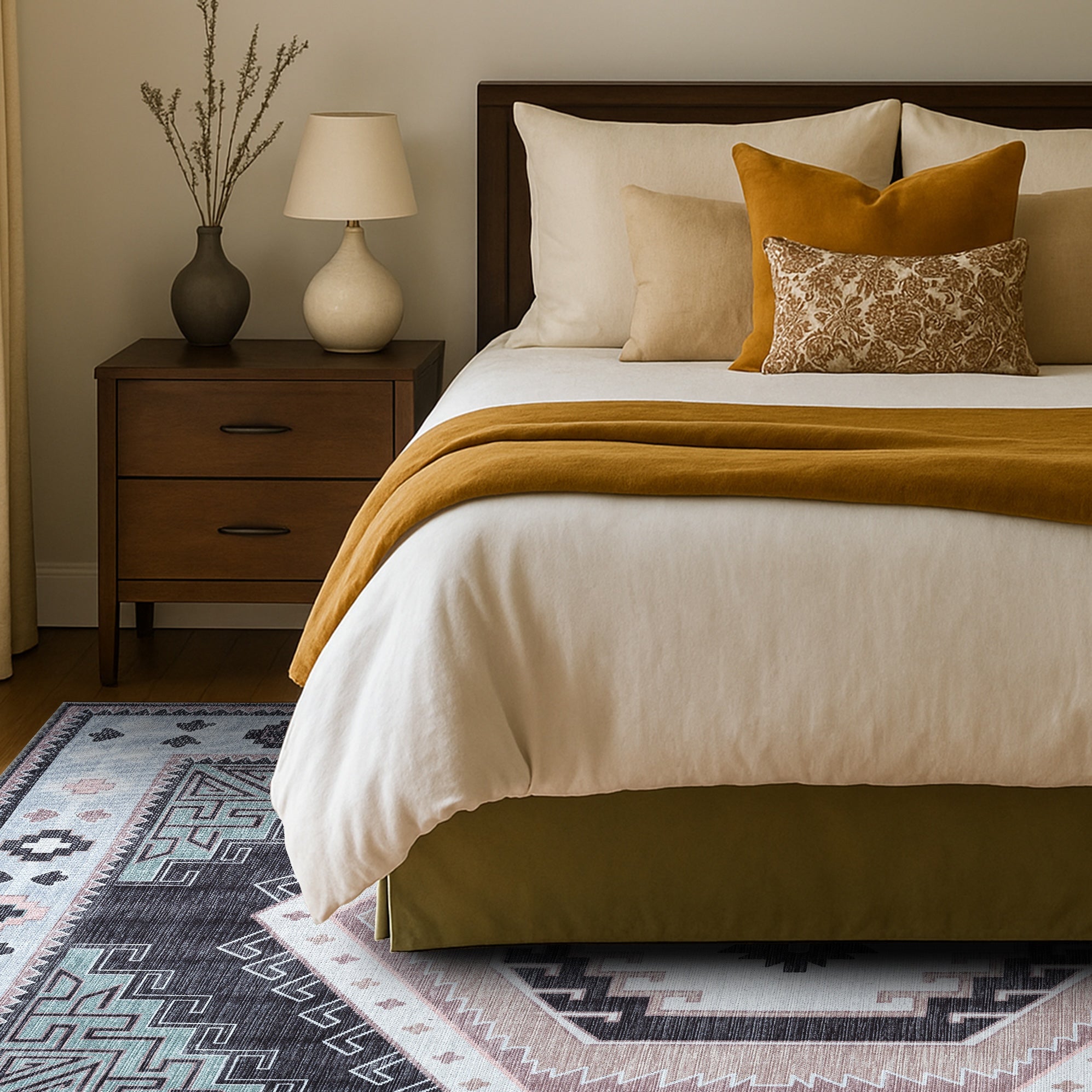 Odilia Black Gray Modern Turkish Rug