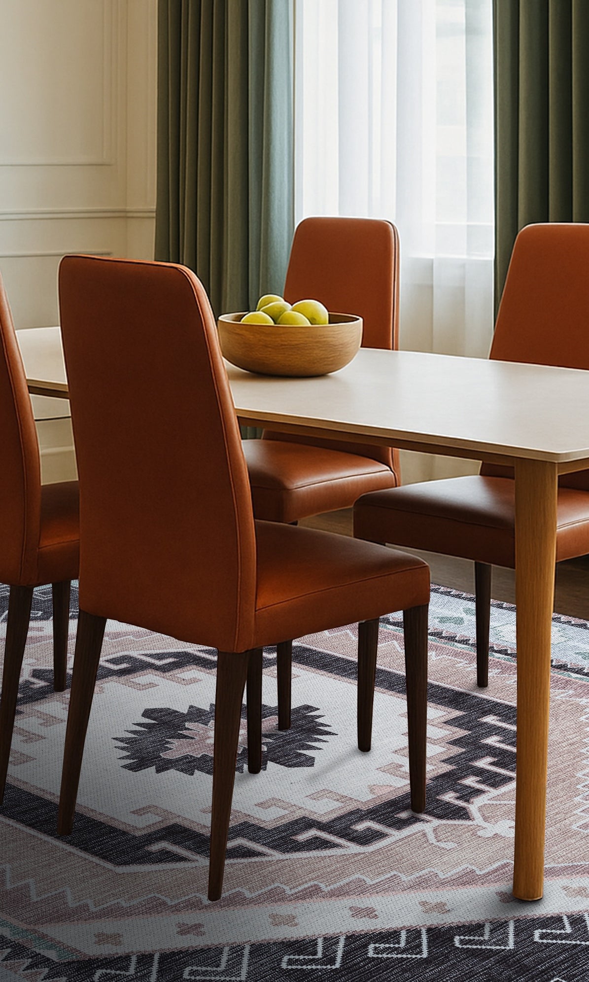 Odilia Black Gray Modern Turkish Rug