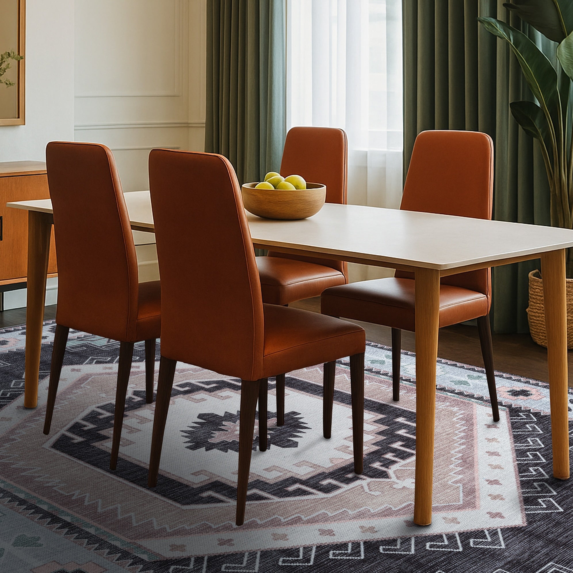 Odilia Black Gray Modern Turkish Rug