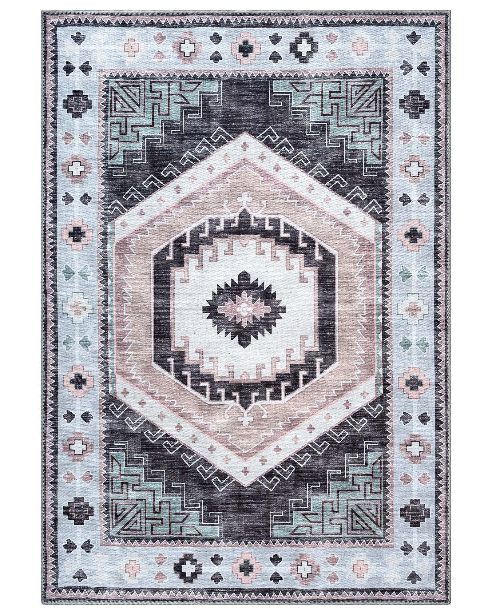 Odilia Black Gray Modern Turkish Rug