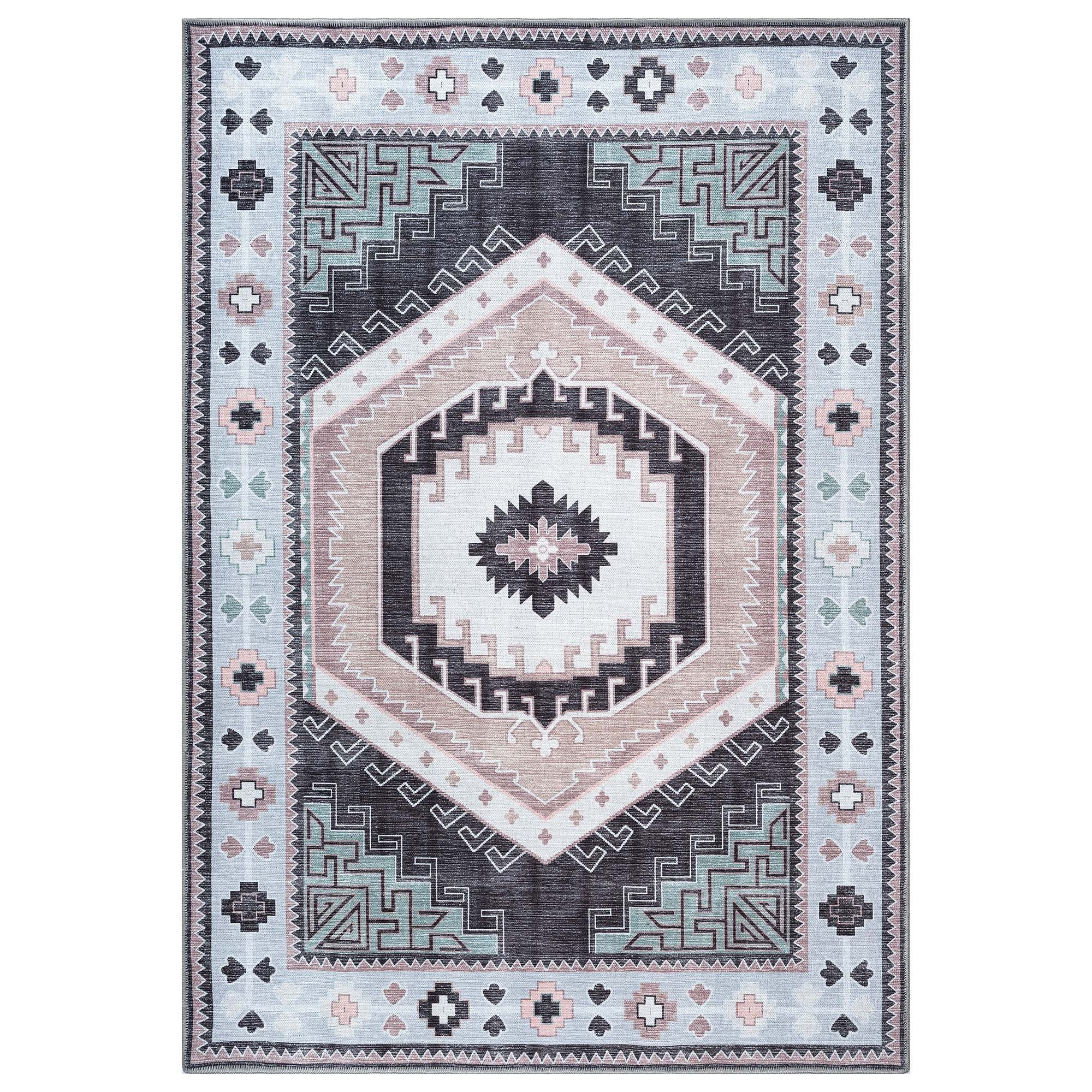 Odilia Black Gray Modern Turkish Rug
