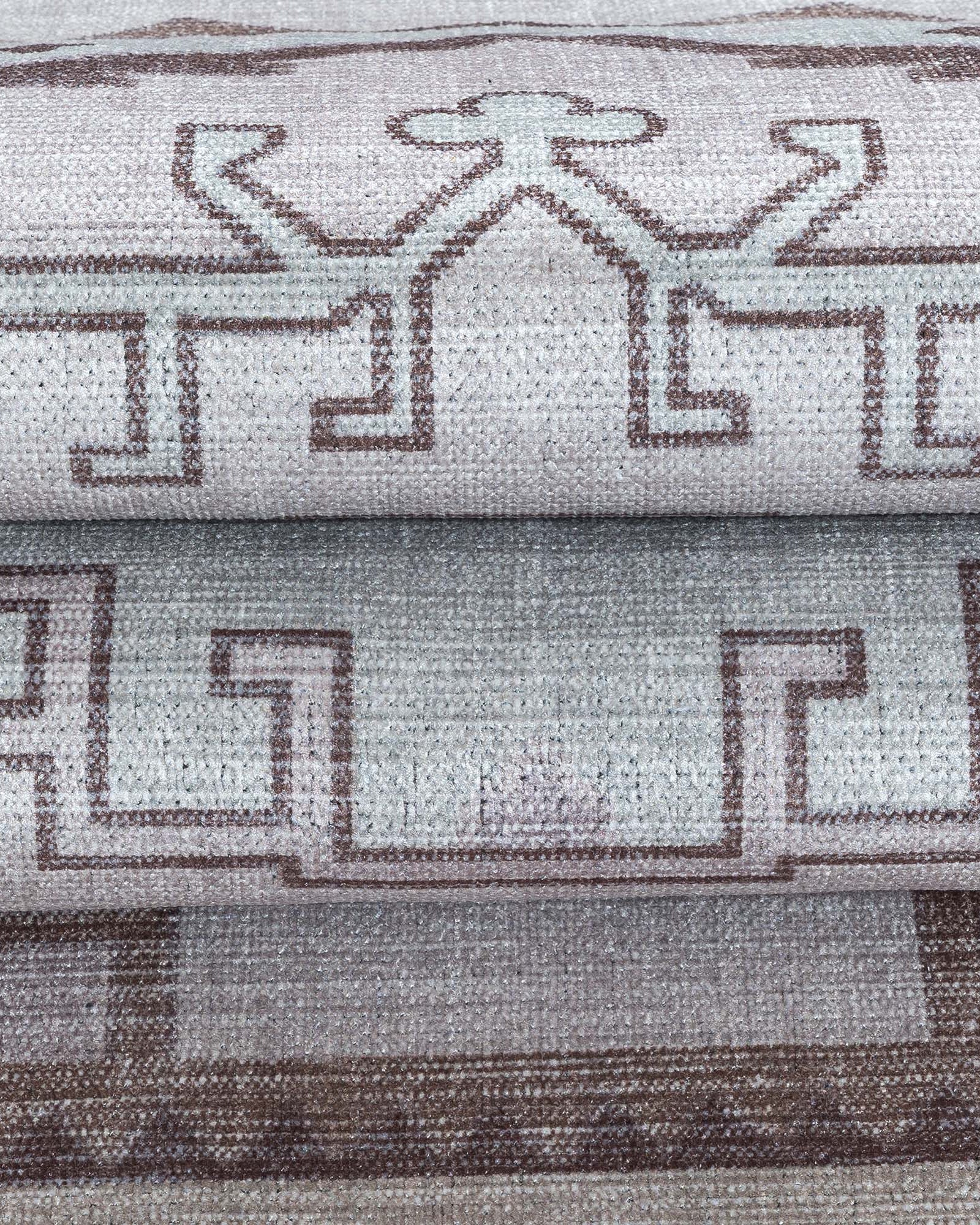 Raven Brown Cream Modern Turkish Rug