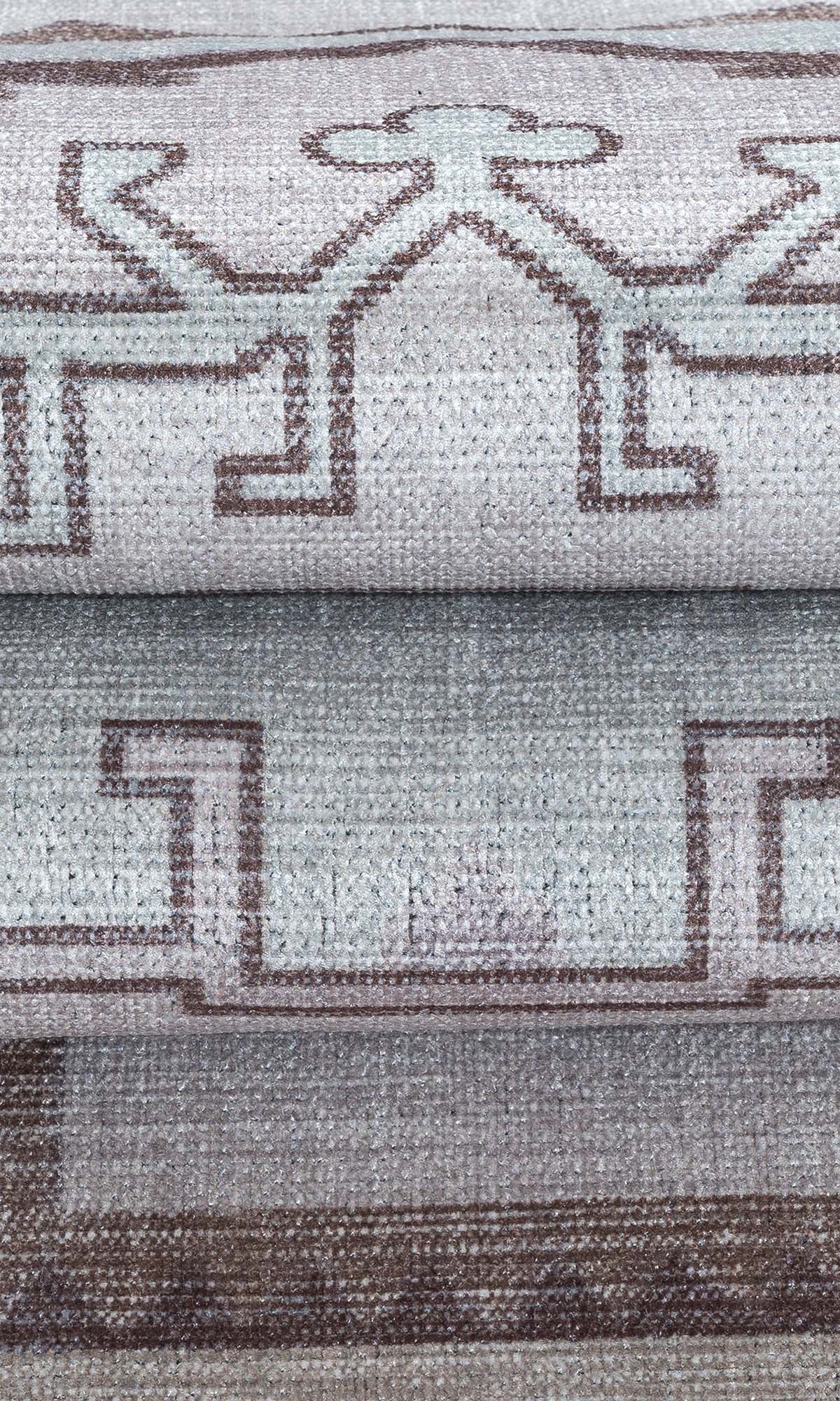 Raven Brown Cream Modern Turkish Rug