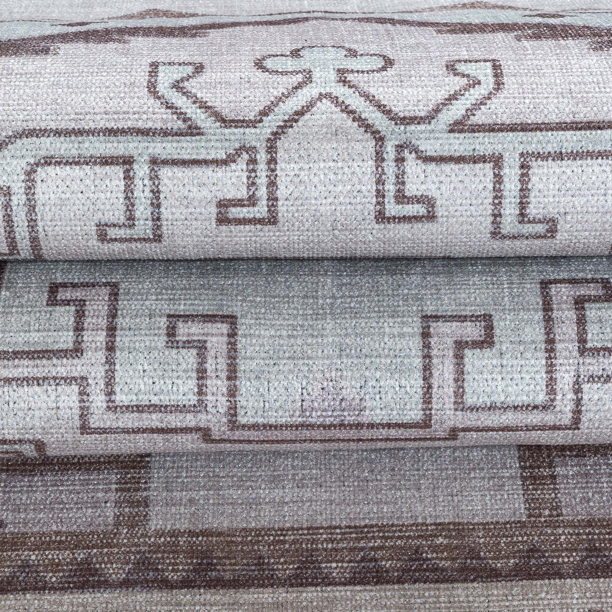 Raven Brown Cream Modern Turkish Rug
