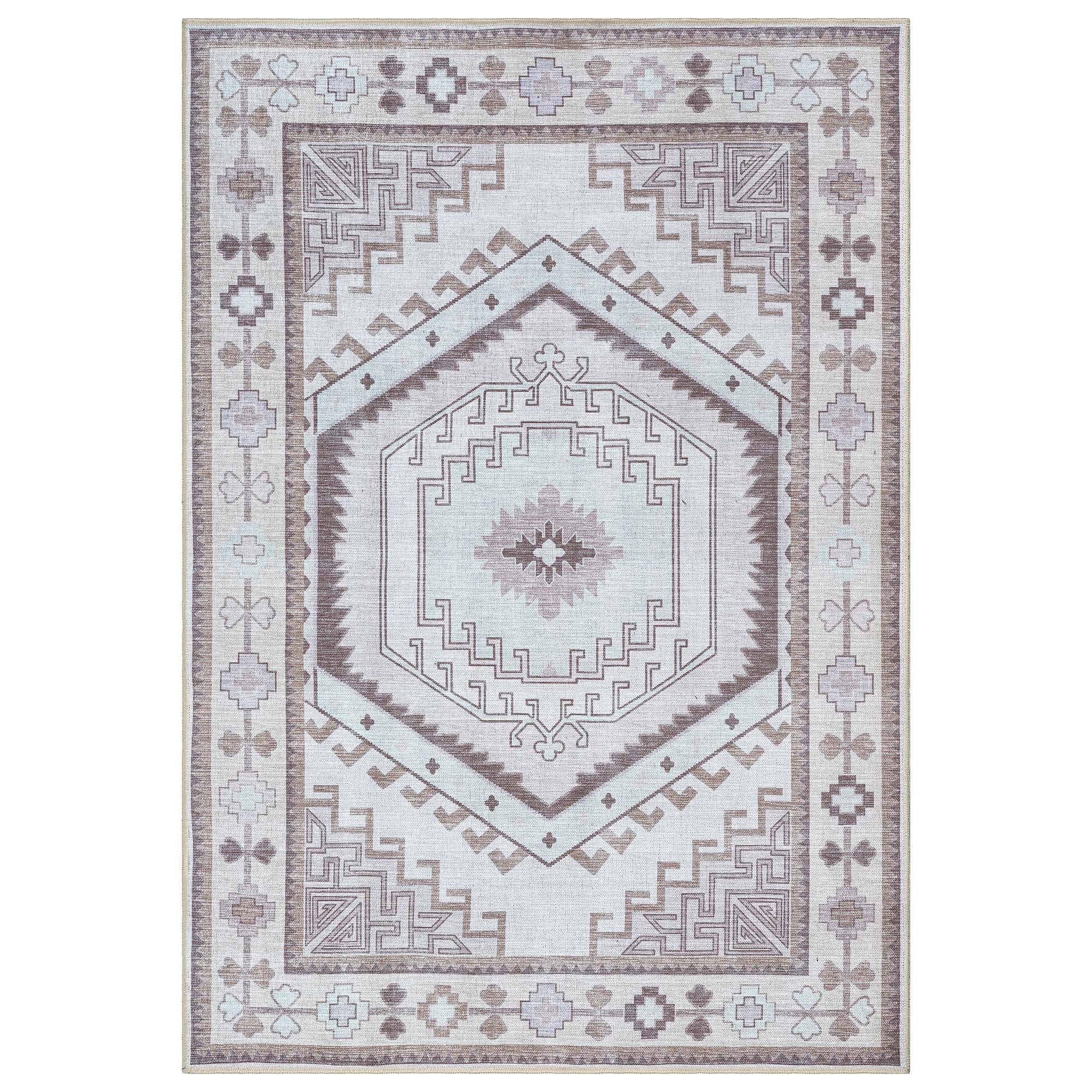 Raven Brown Cream Modern Turkish Rug