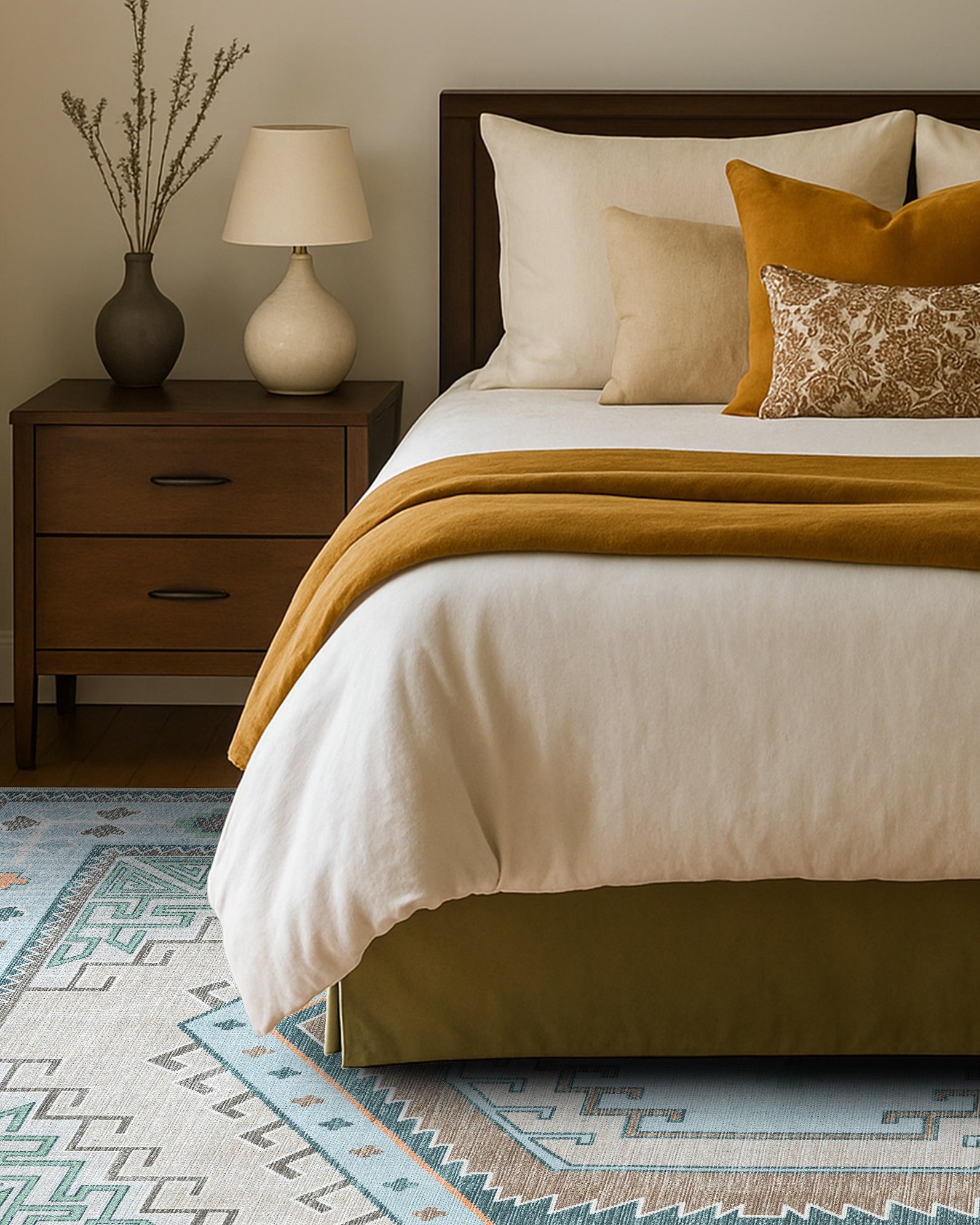 Elea Aesthetic Green Oushak Rug