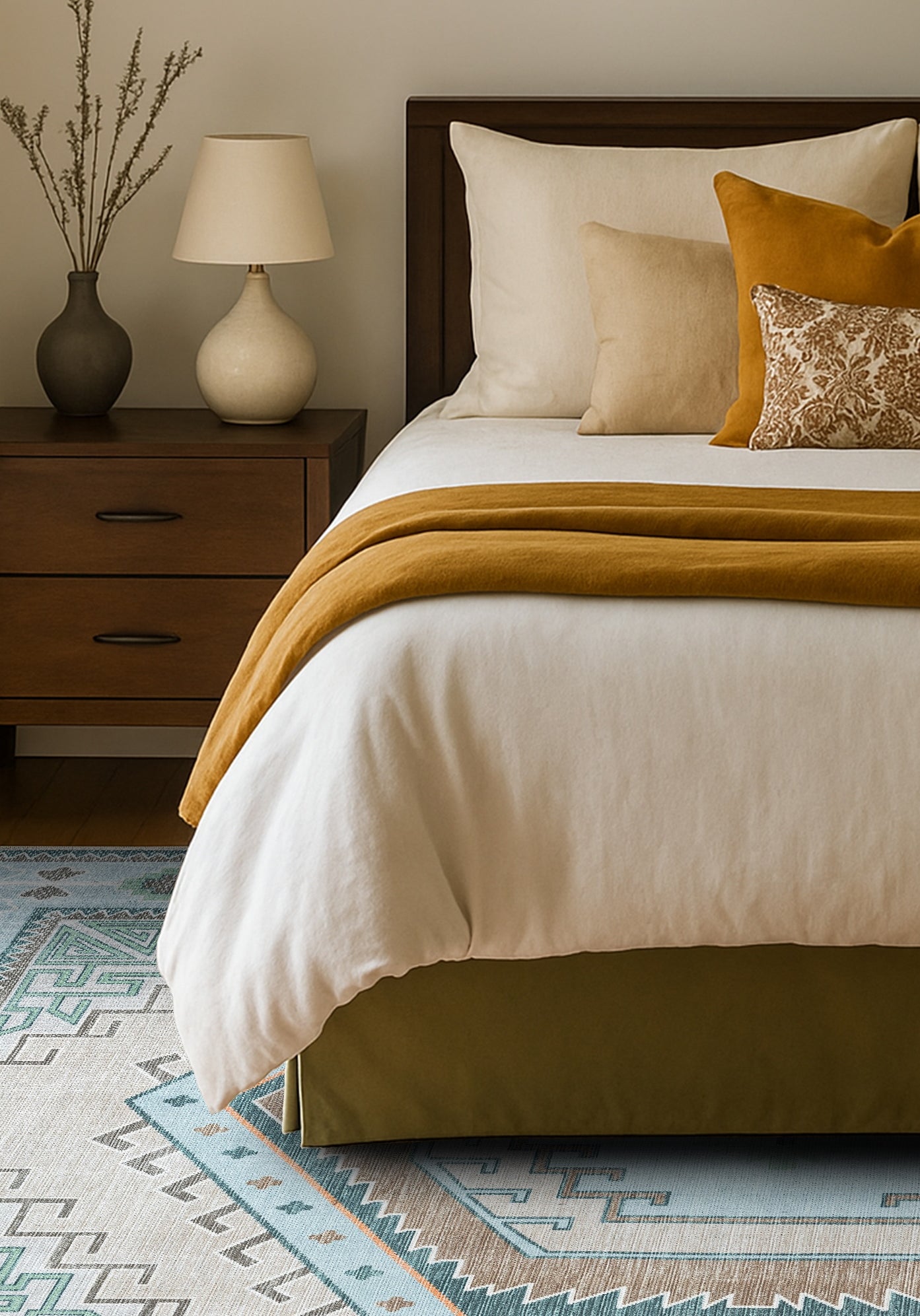 Elea Aesthetic Green Oushak Rug