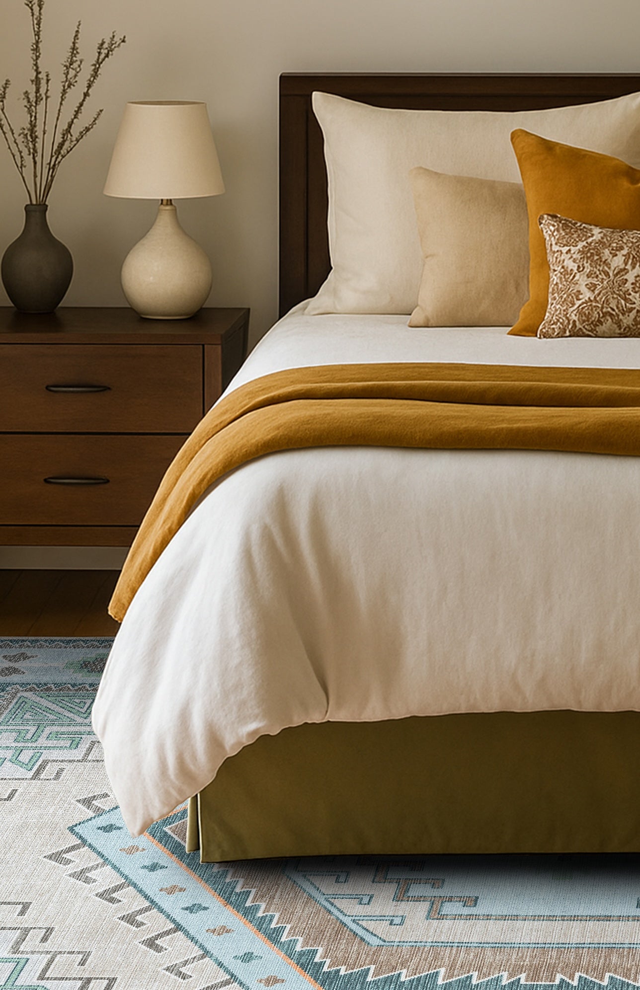 Elea Aesthetic Green Oushak Rug