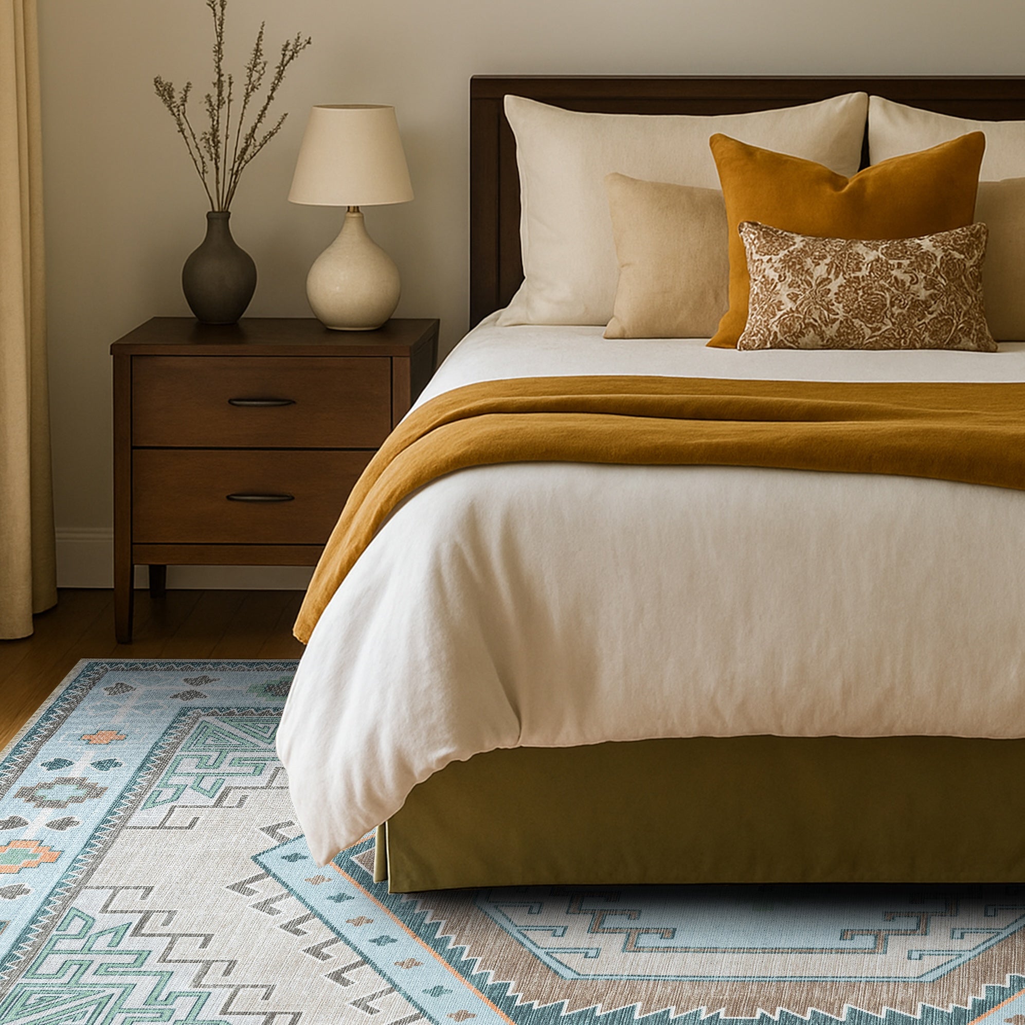 Elea Aesthetic Green Oushak Rug