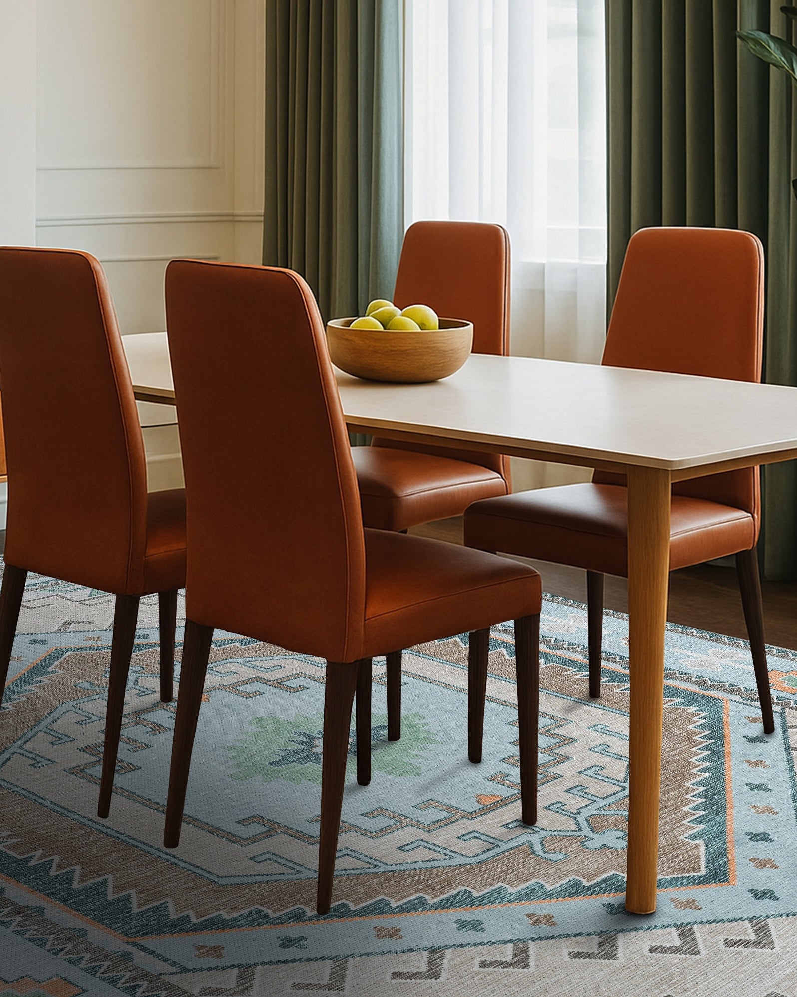 Elea Aesthetic Green Oushak Rug