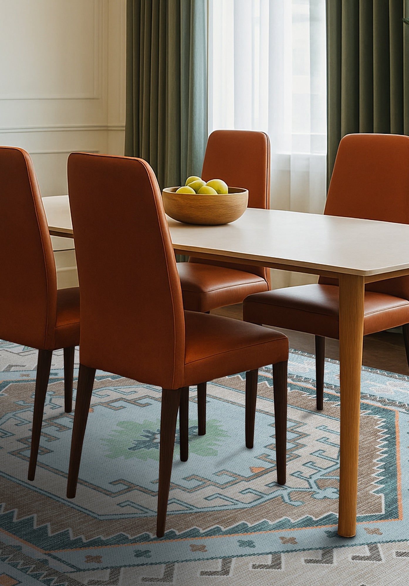 Elea Aesthetic Green Oushak Rug