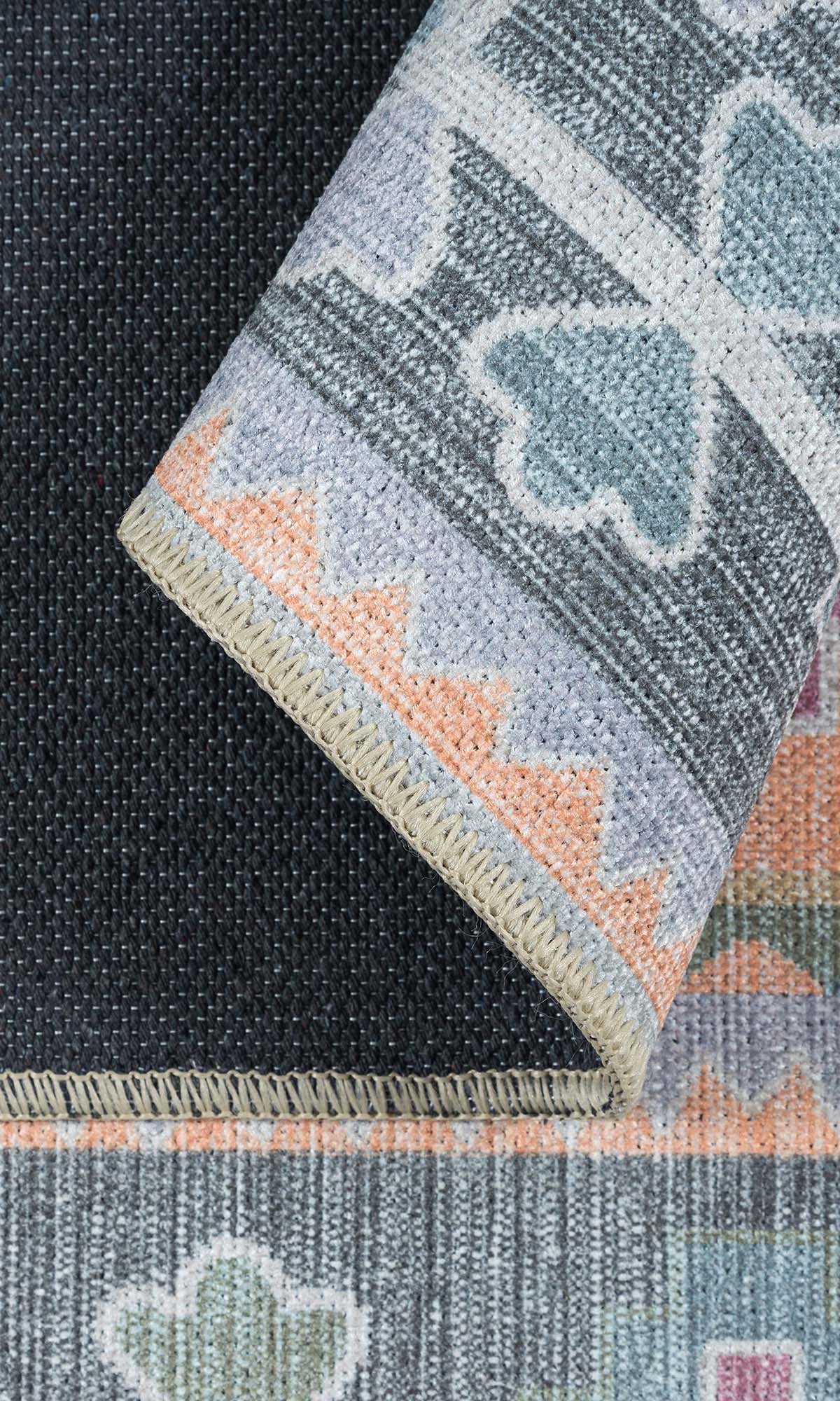 Kyra Green Pink Aesthetic Oushak Rug