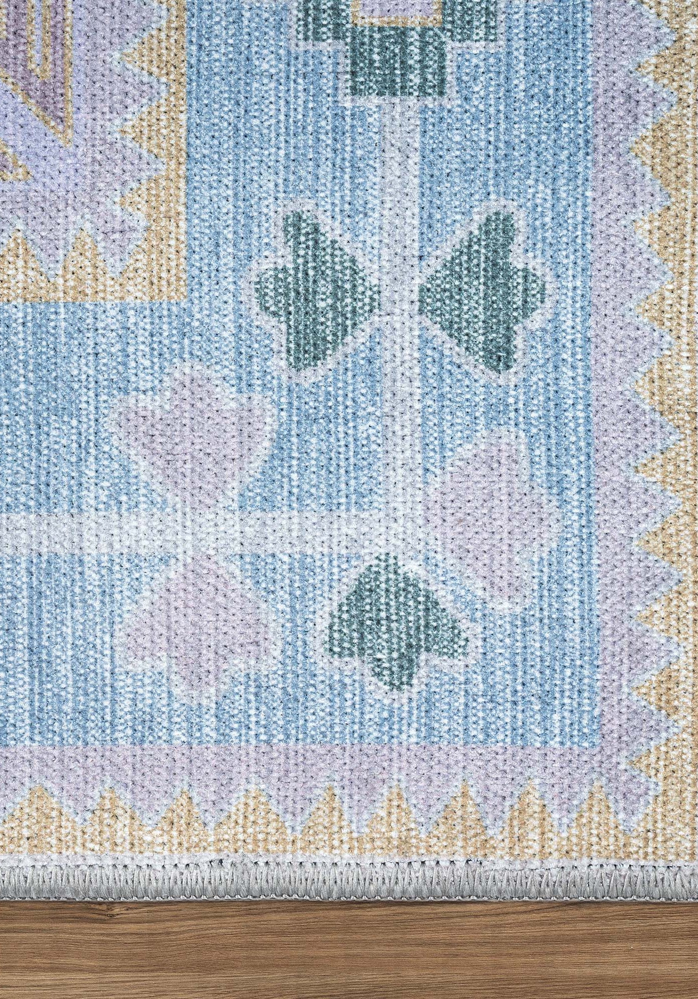 Averill Lavender, Pink & Blue Modern Oushak Rug