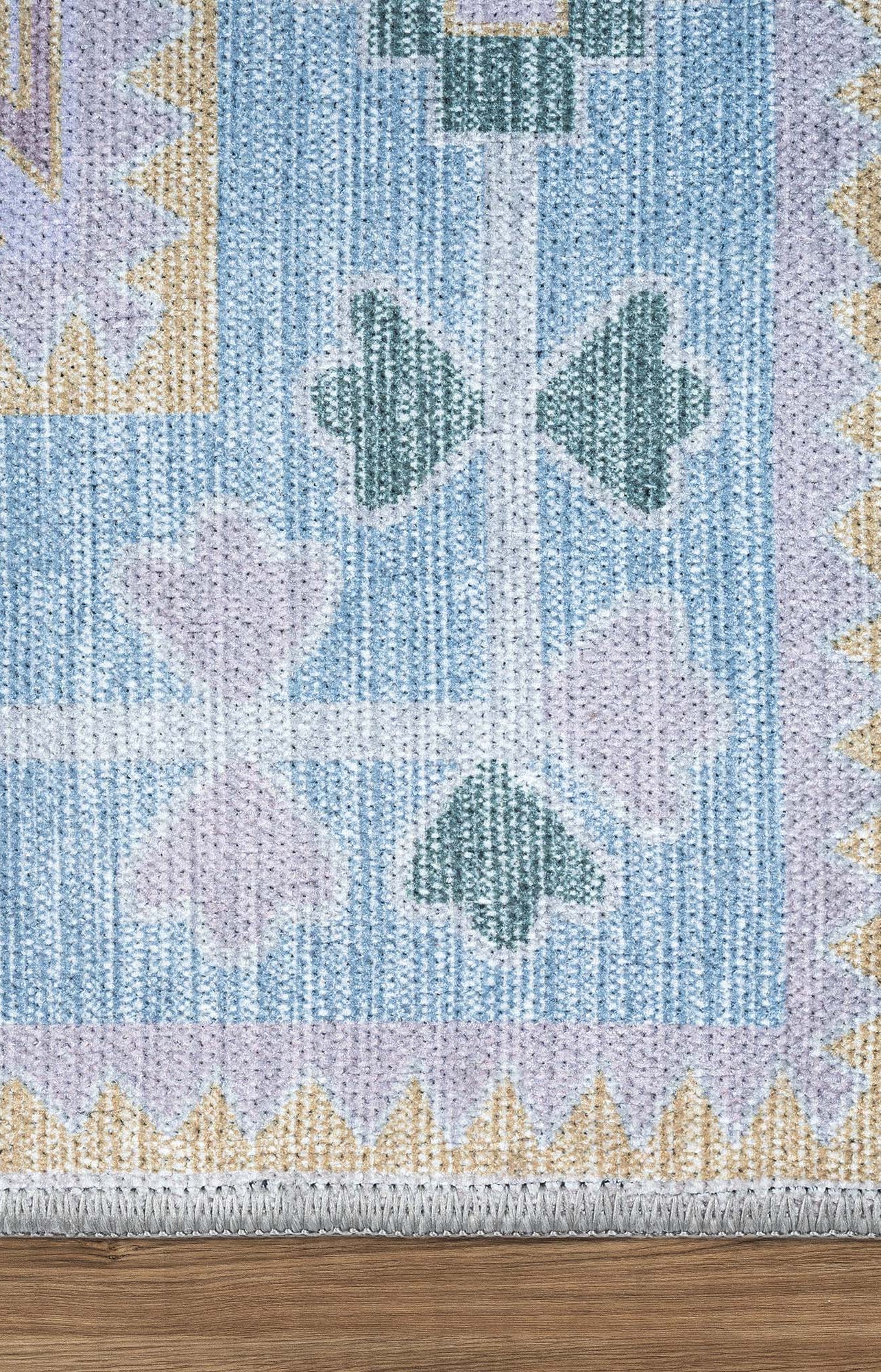 Averill Lavender, Pink & Blue Modern Oushak Rug