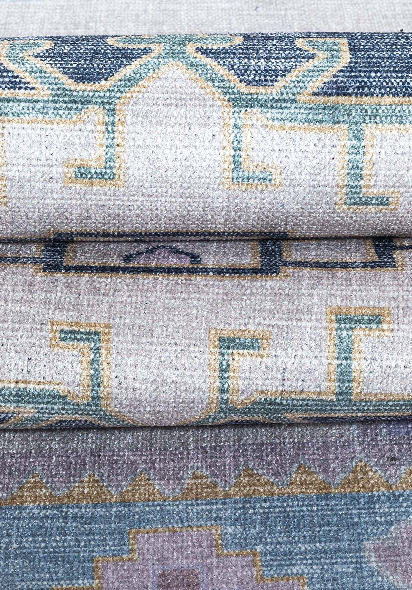 Averill Lavender, Pink & Blue Modern Oushak Rug