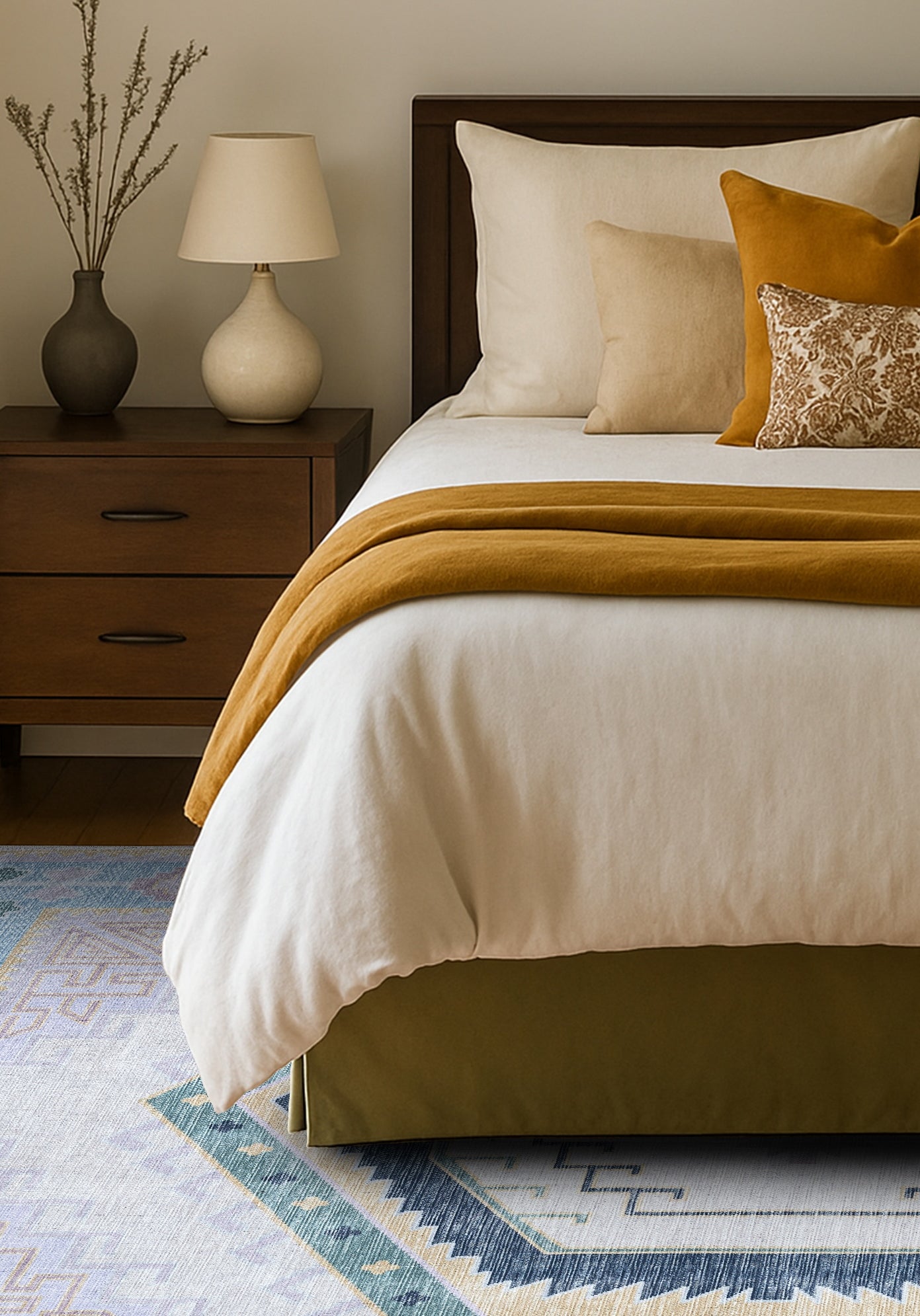 Averill Lavender, Pink & Blue Modern Oushak Rug